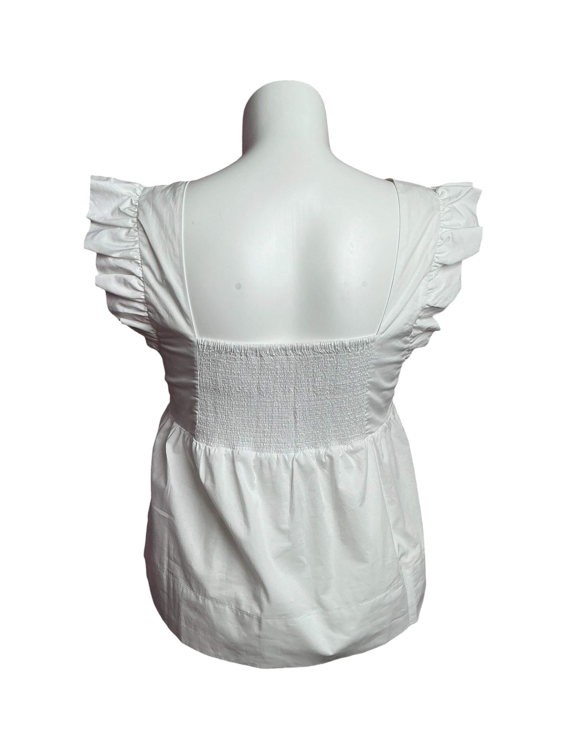 Lilly Pulitzer- NWT Tiana Babydoll Cotton Top Resort White Size 12