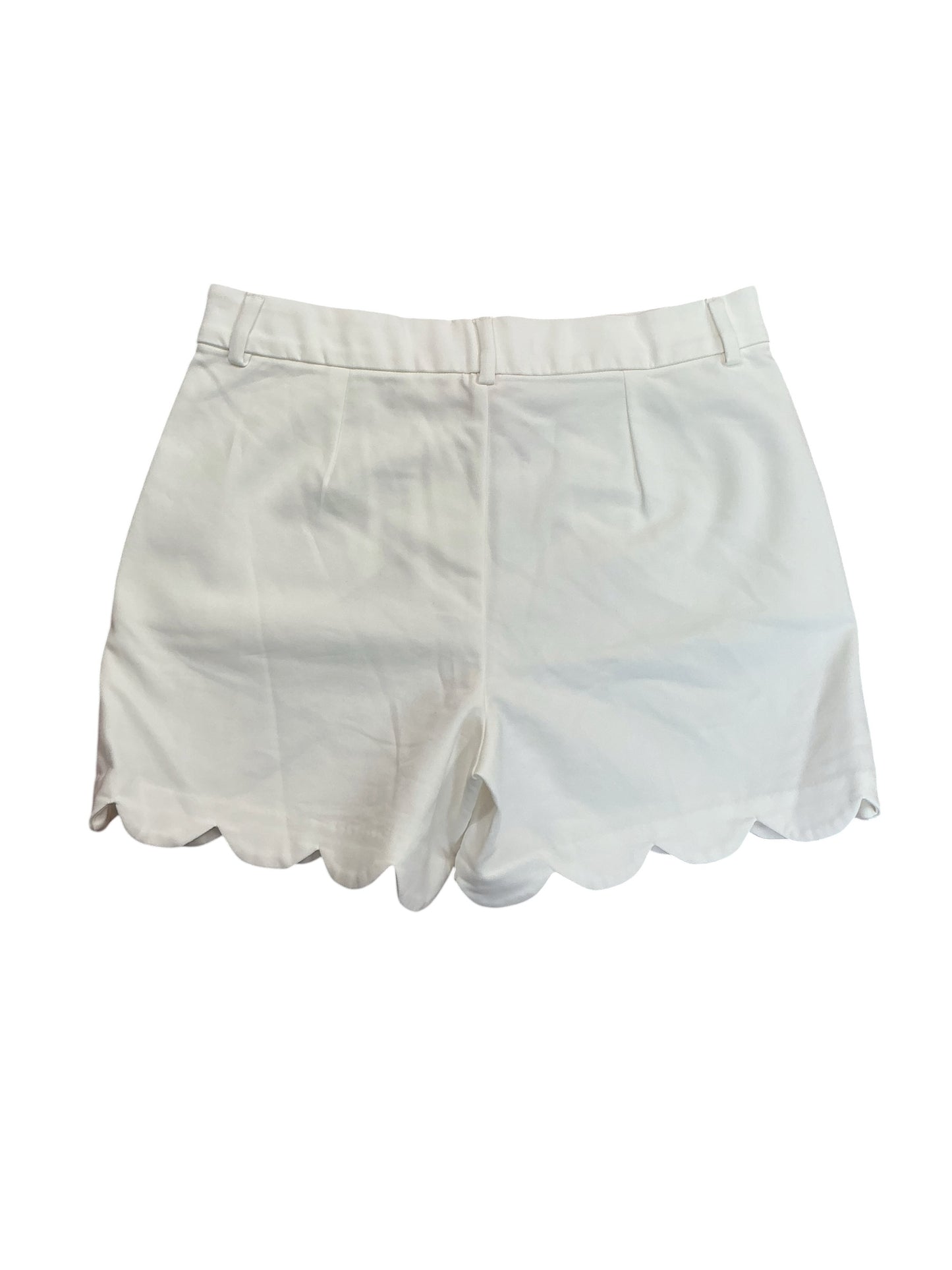 Lilly Pulitzer Buttercup Scalloped Hem Shorts Resort White - Size 2