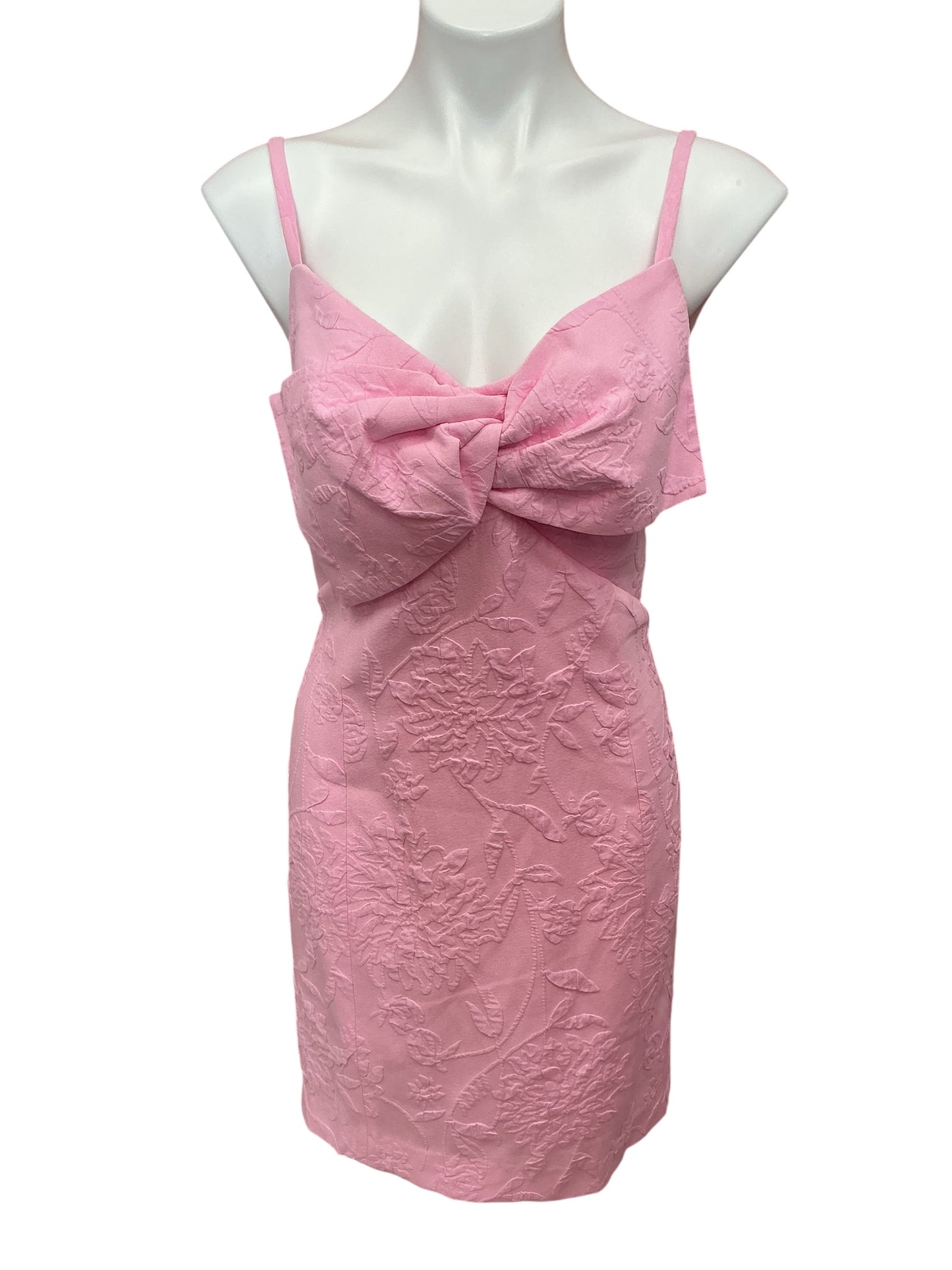 Lilly Pulitzer NWT Willalynn Stretch Bow Dress Conch Shell Pink Caliente Oucker Jacquard - Size 12
