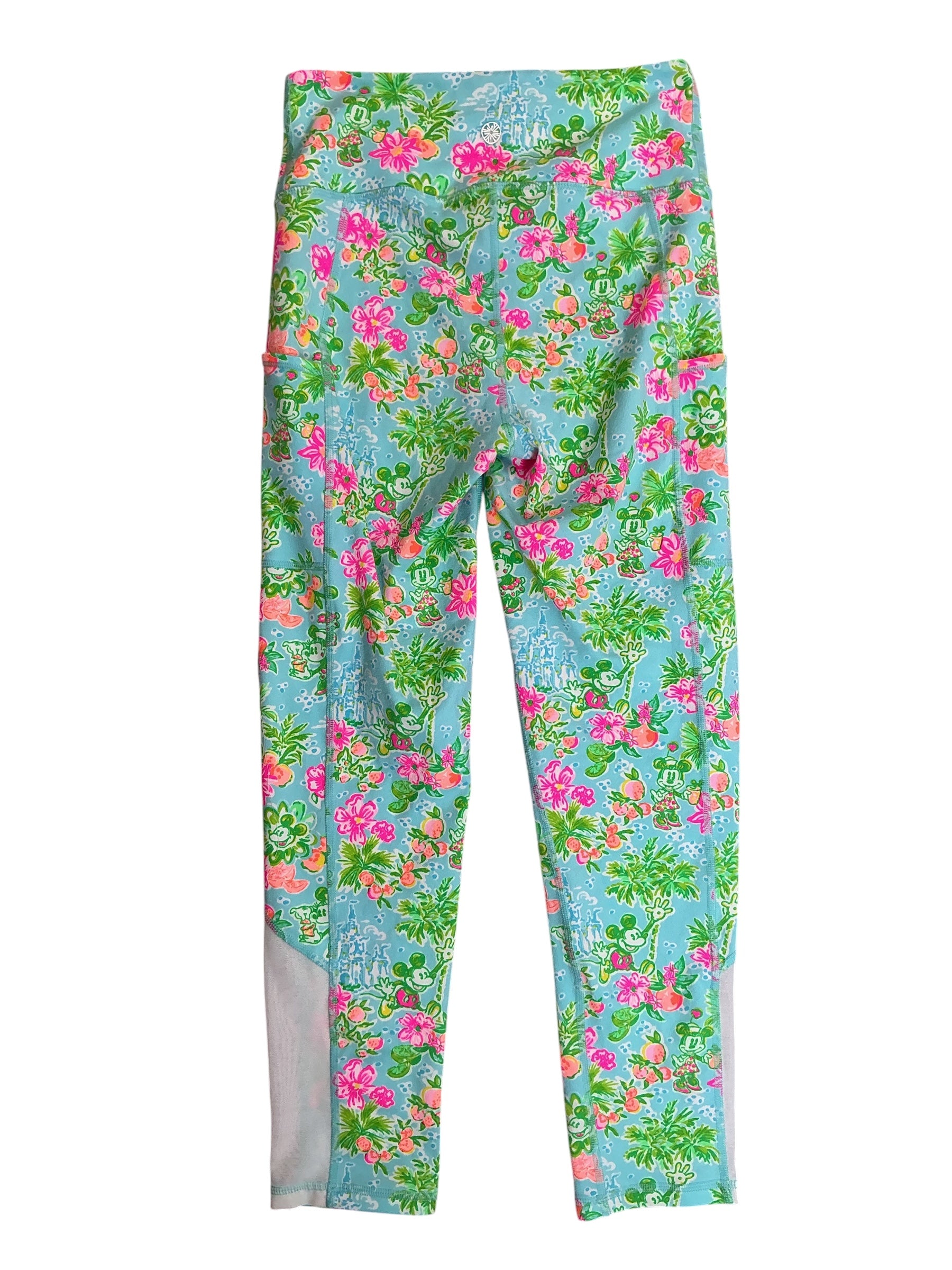 Lilly Pulitzer X Disney Weekender High Rise Midi Leggings Blue Ibiza Lilly Loves Disney - Size S