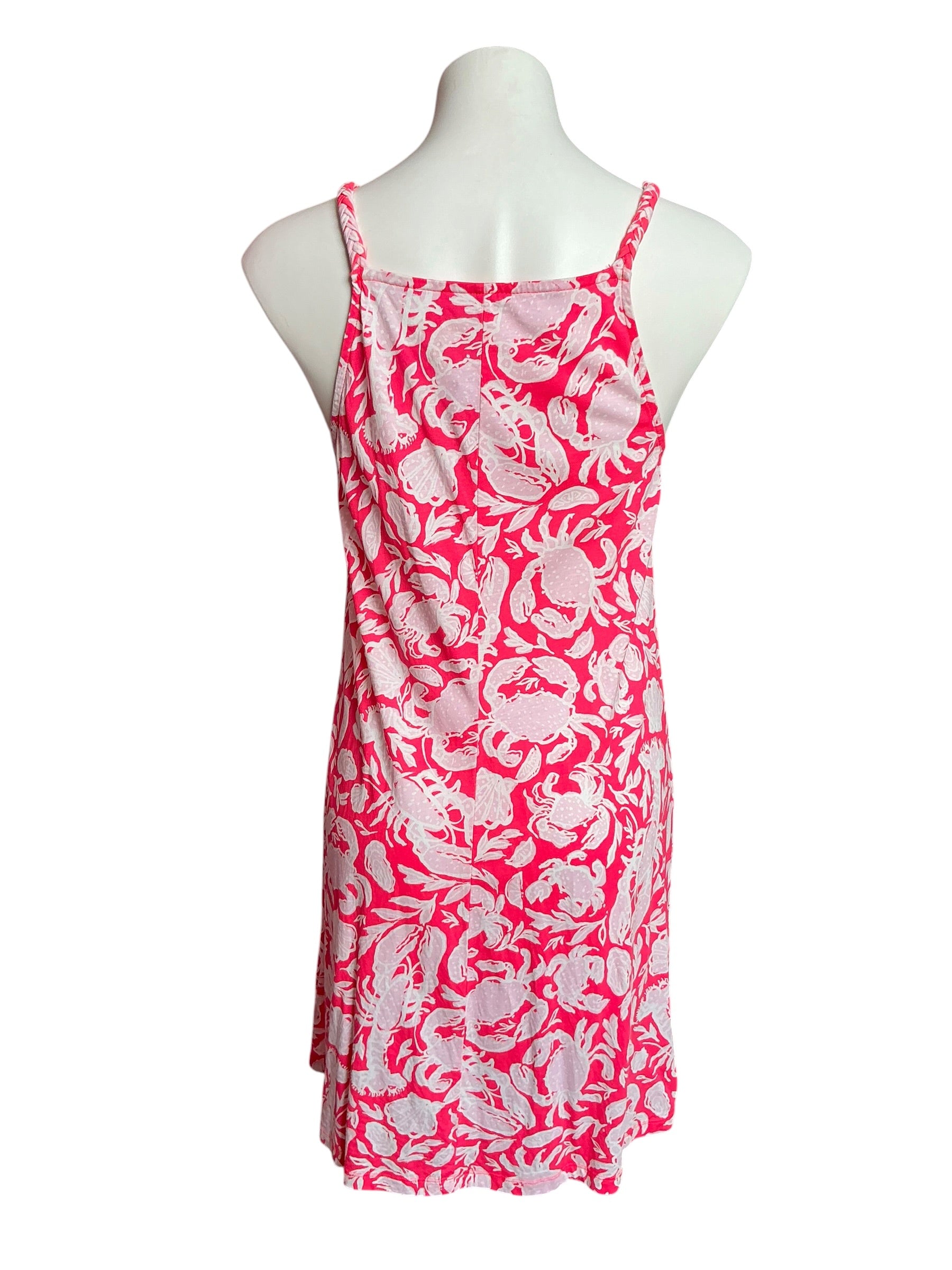Lilly Pulitzer Kyleigh Dress Cane Coral Crab Collab - Size S