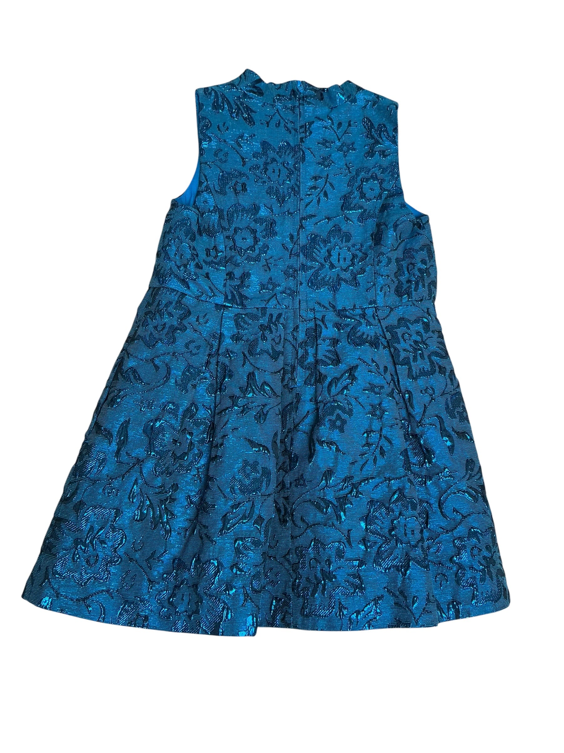 Lilly Pulitzer Girls Mini Tanlee Dress Teal Bay Blooming Brocade - Size 5