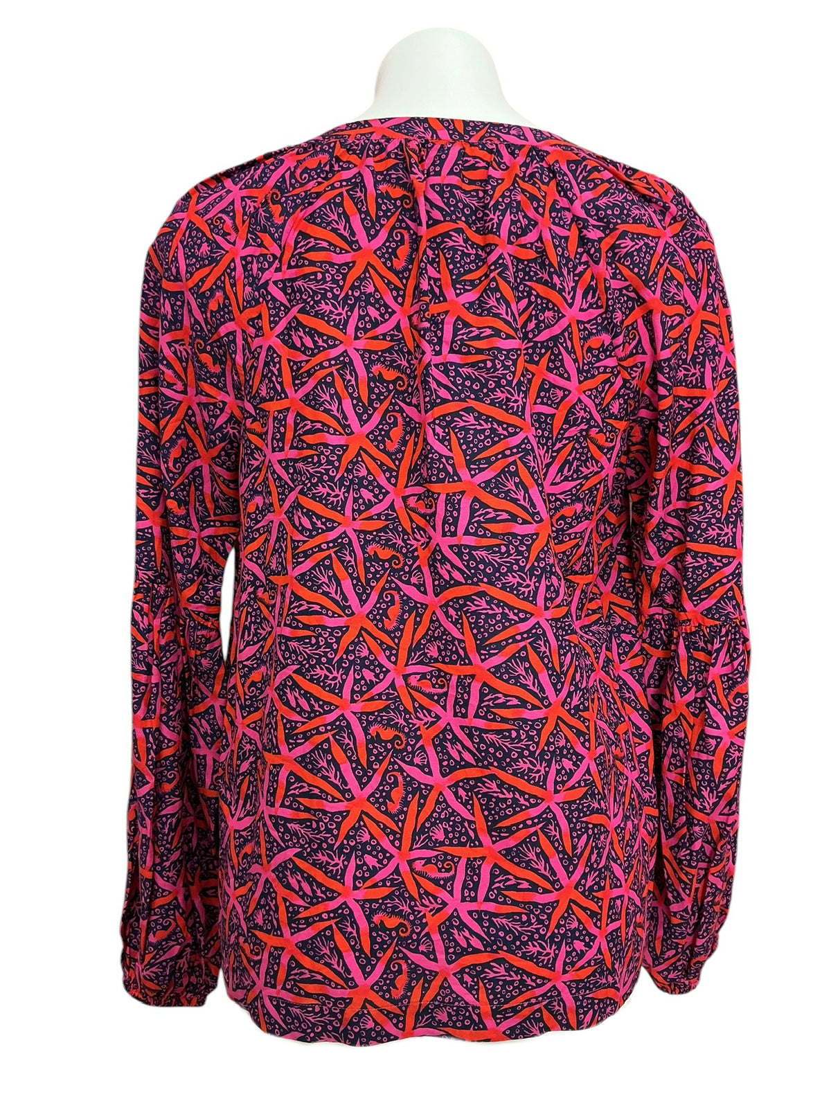 Lilly Pulitzer Sullivan Top Passion Fruit Pink Star Searching - Size S