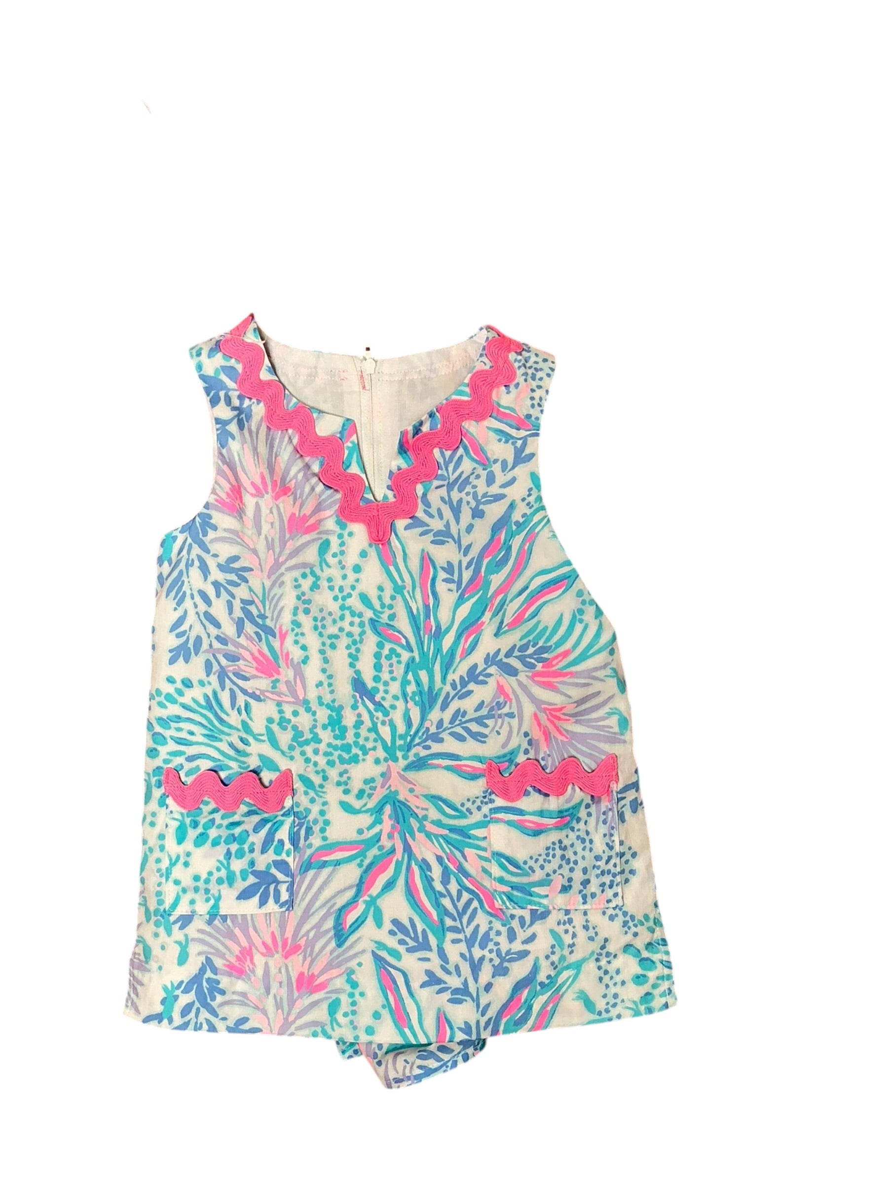 Lilly Pulitzer NWT Girls Mini Romey Shift Set - Multi Via Del Mar - Size 4
