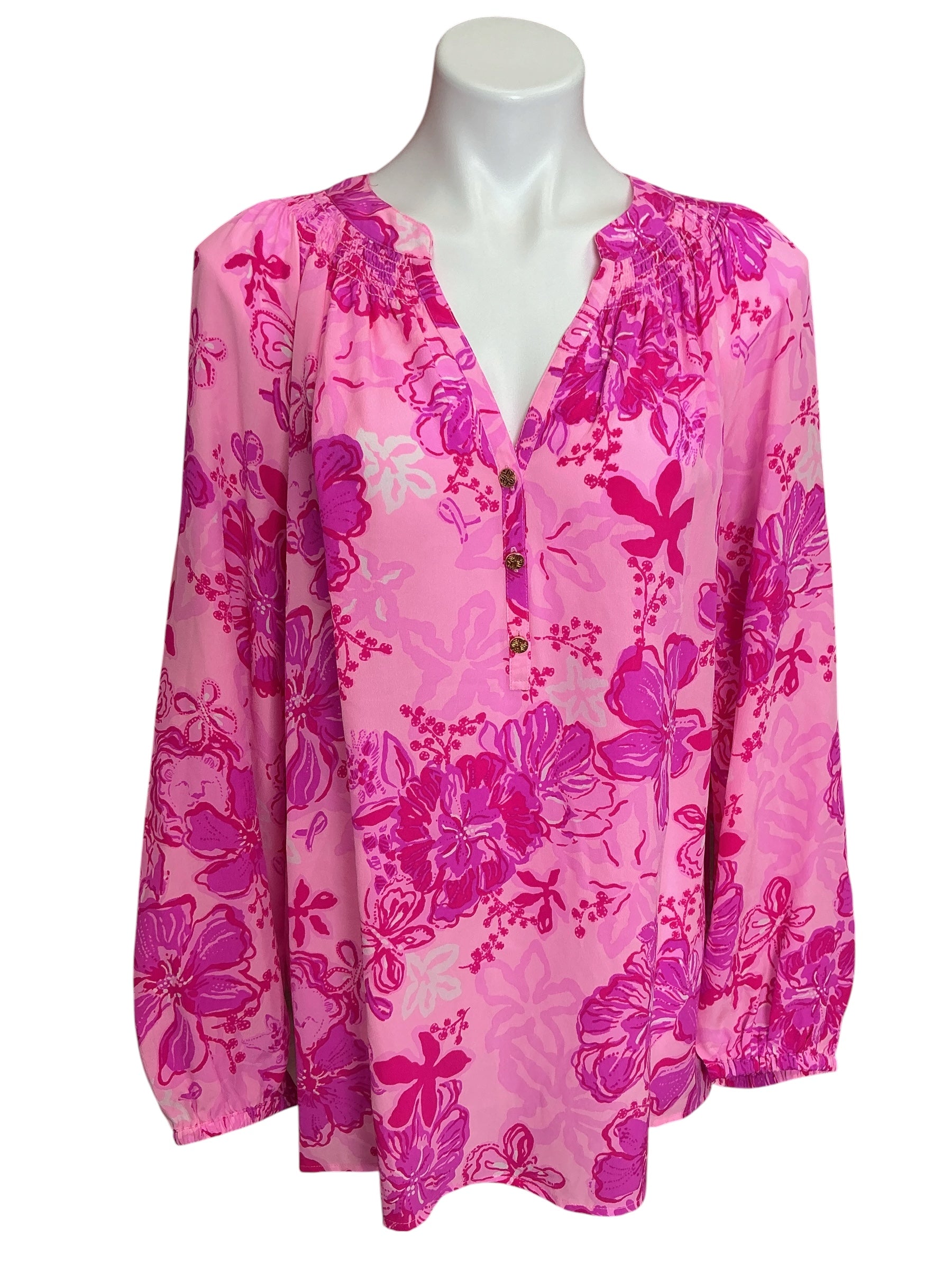 Lilly Pulitzer NWT Elsa Top Parigi Pink Supporting Squad - Size XXL