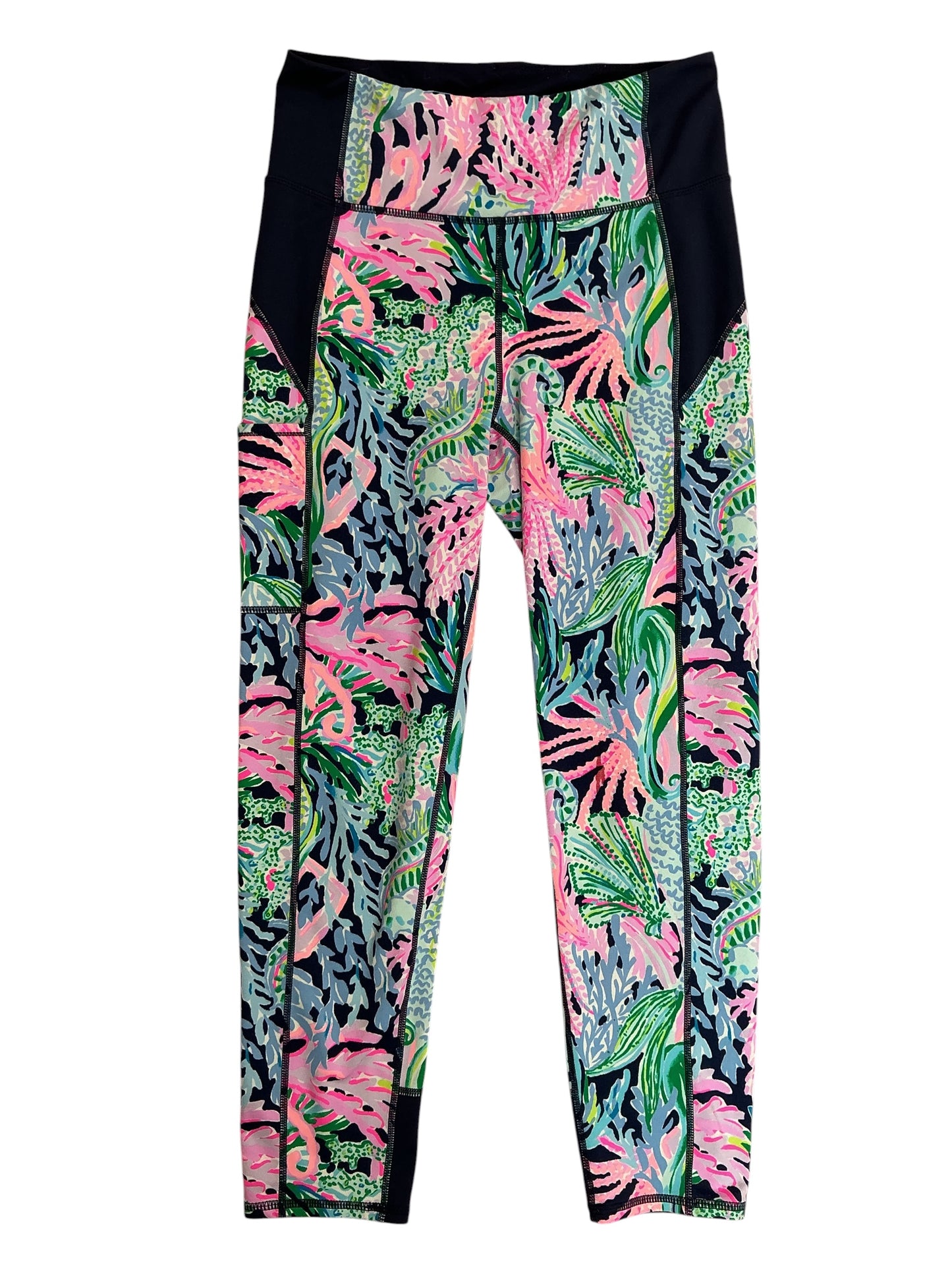 Lilly Pulitzer Luxletic Weekender Midi Leggings Bringing Mermaid Back - Size M