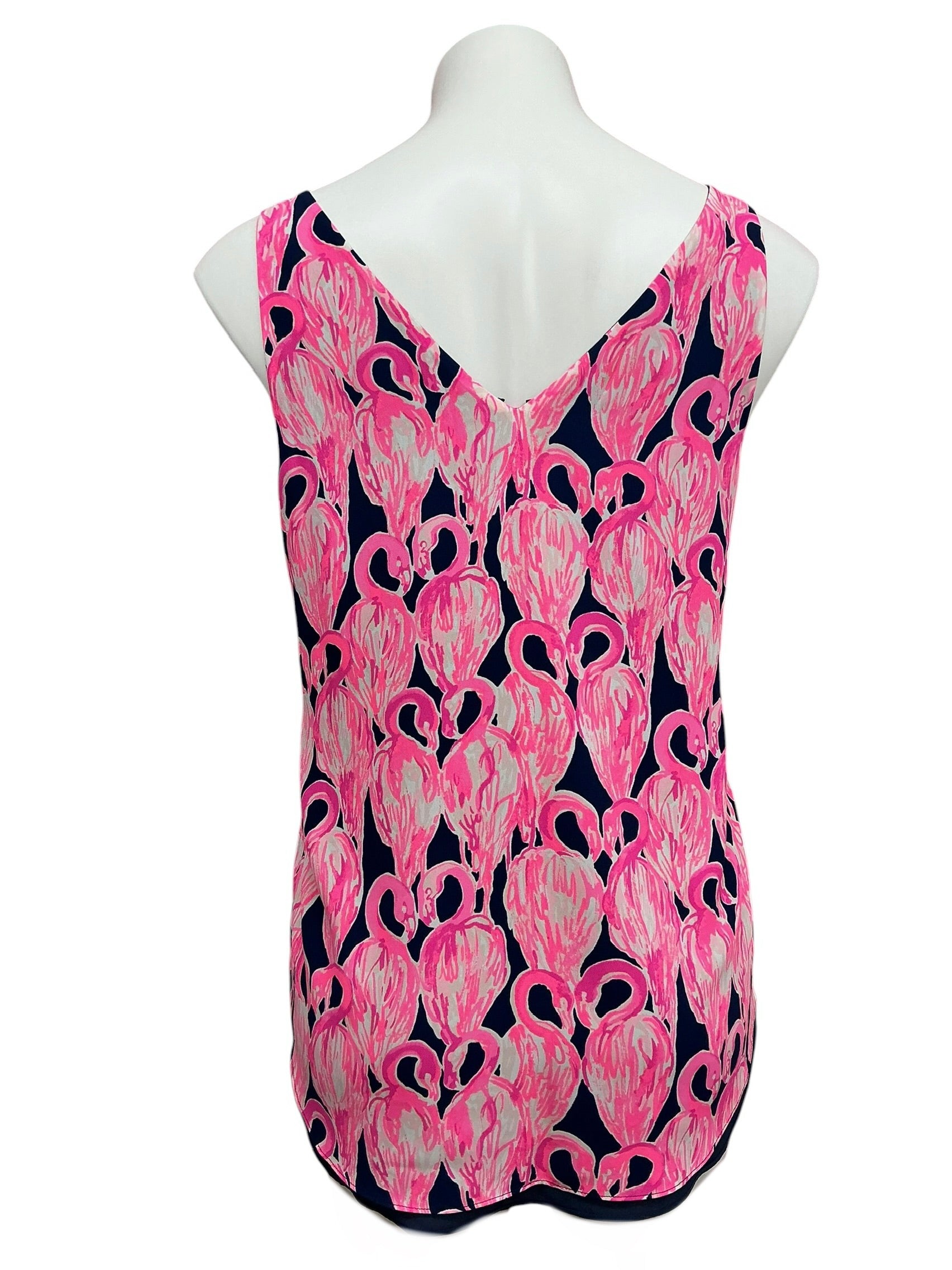 Lilly Pulitzer Florin Reversible V Neck Tank Top Via Amor - Size S