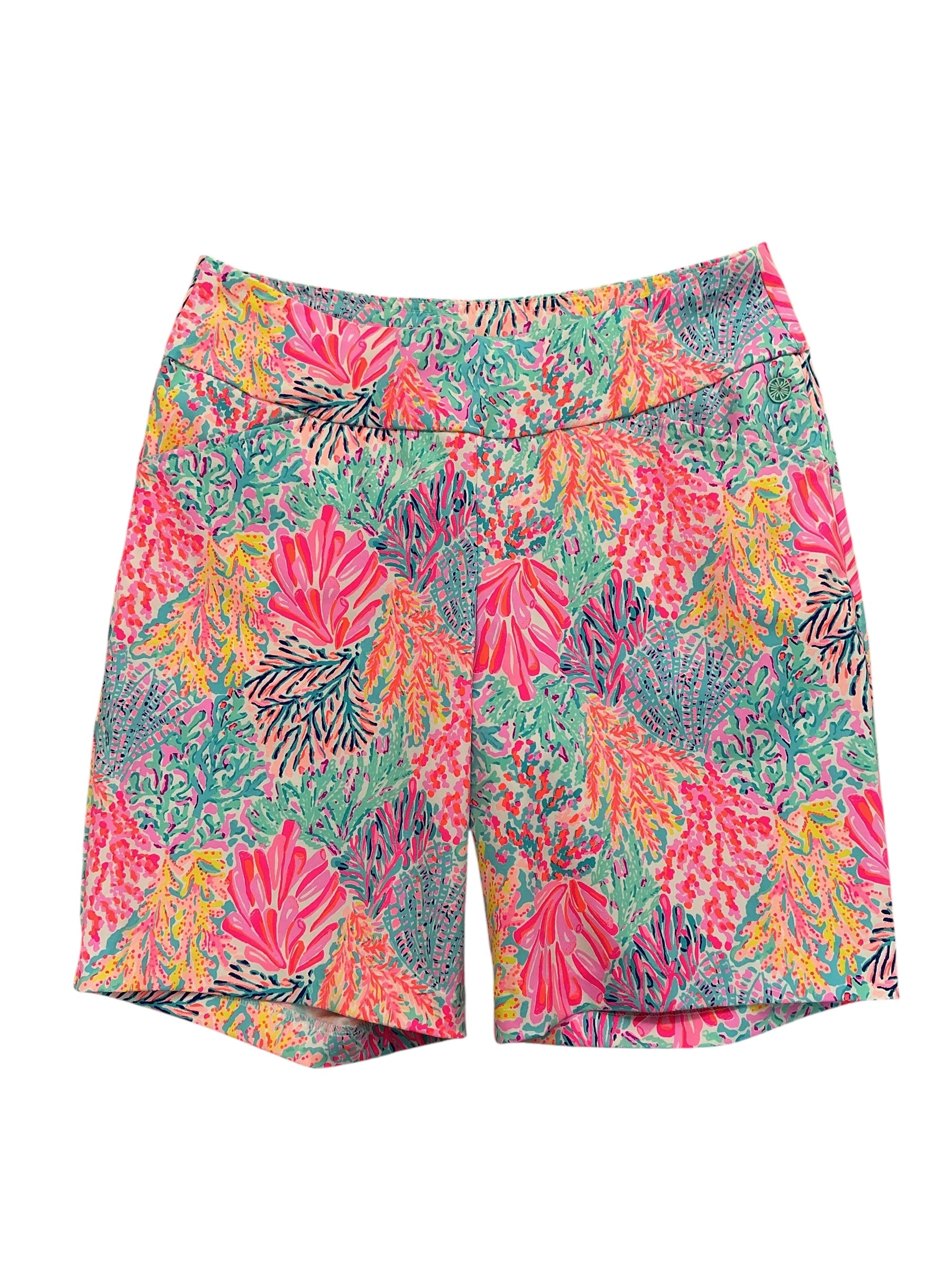 Lilly Pulitzer Reid Shorts UPF 50+ Multi Splashdance Golf - Size 8