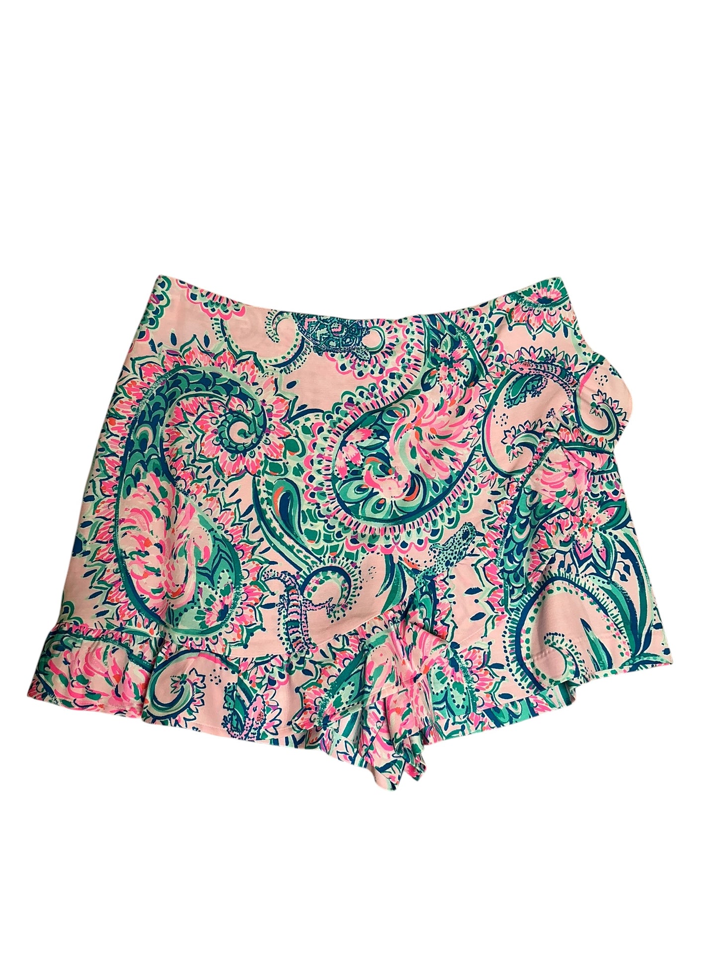 Lilly Pulitzer NWT Faye Skort Pink Tropics Tint Tangerine Dream - Size 12