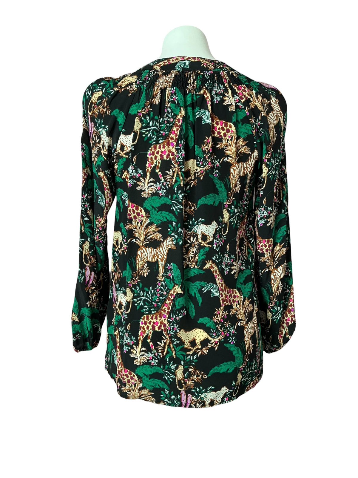Lilly Pulitzer Elsa Silk Top Multi Dancing In The Moonlight - Size