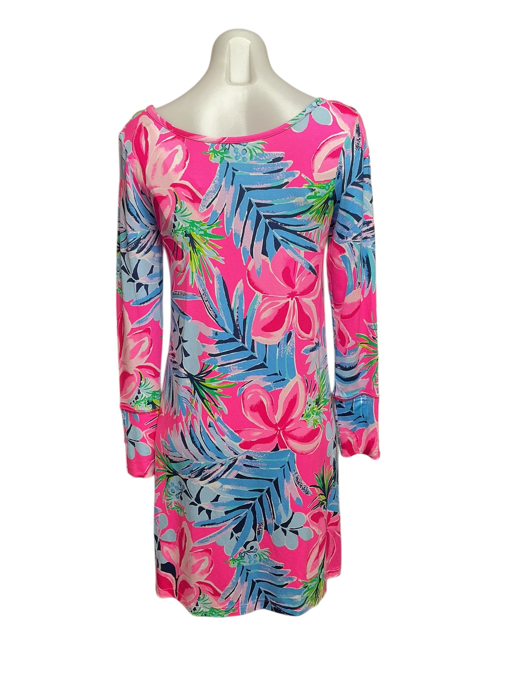 Lilly Pulitzer NWT Kaisley Dual Neck UPF 50+ - Cockatoo Pink Pretty In Pink - Size XS