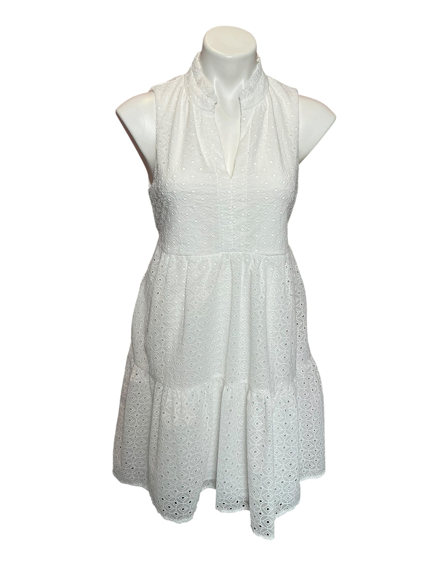 Lilly Pulitzer Novella Swing Dress Resort White Mini Medallion -Size S