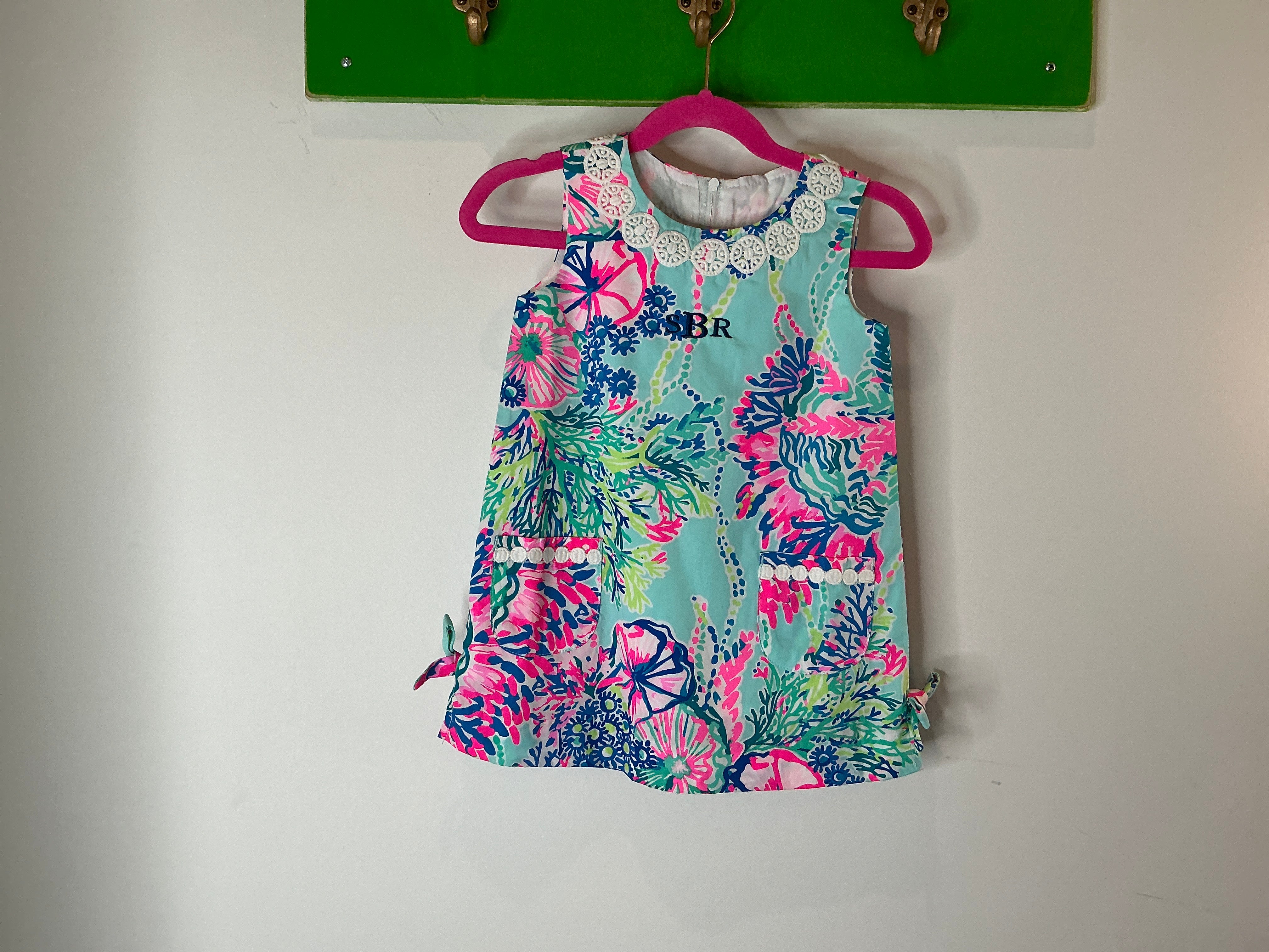 Lilly Pulitzer NWT Little Lilly Classical Shift Beach You To It - Size 2