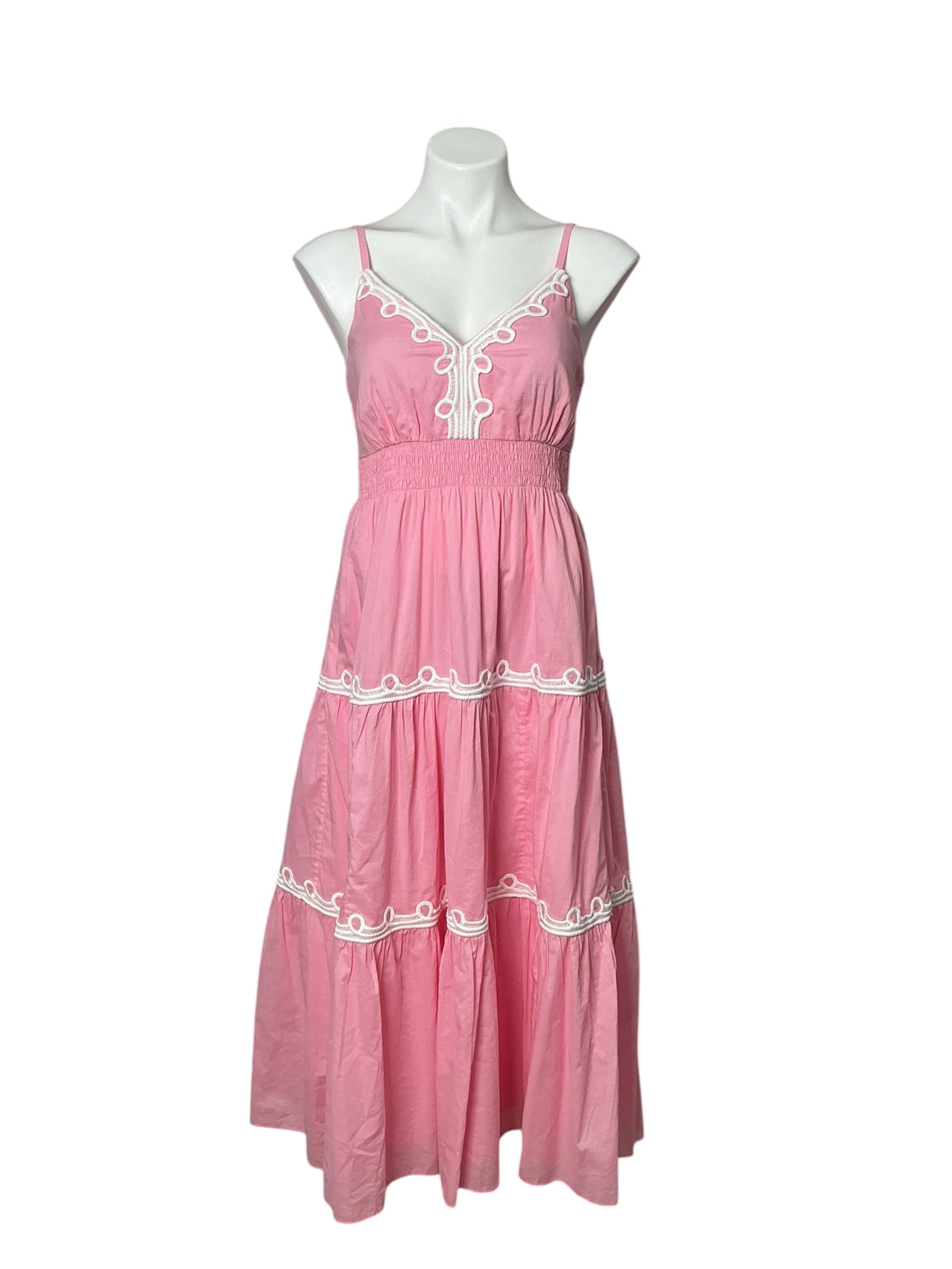 Lilly Pulitzer Zanna Cotton Midi Dress Conch Shell Pink - Size 4