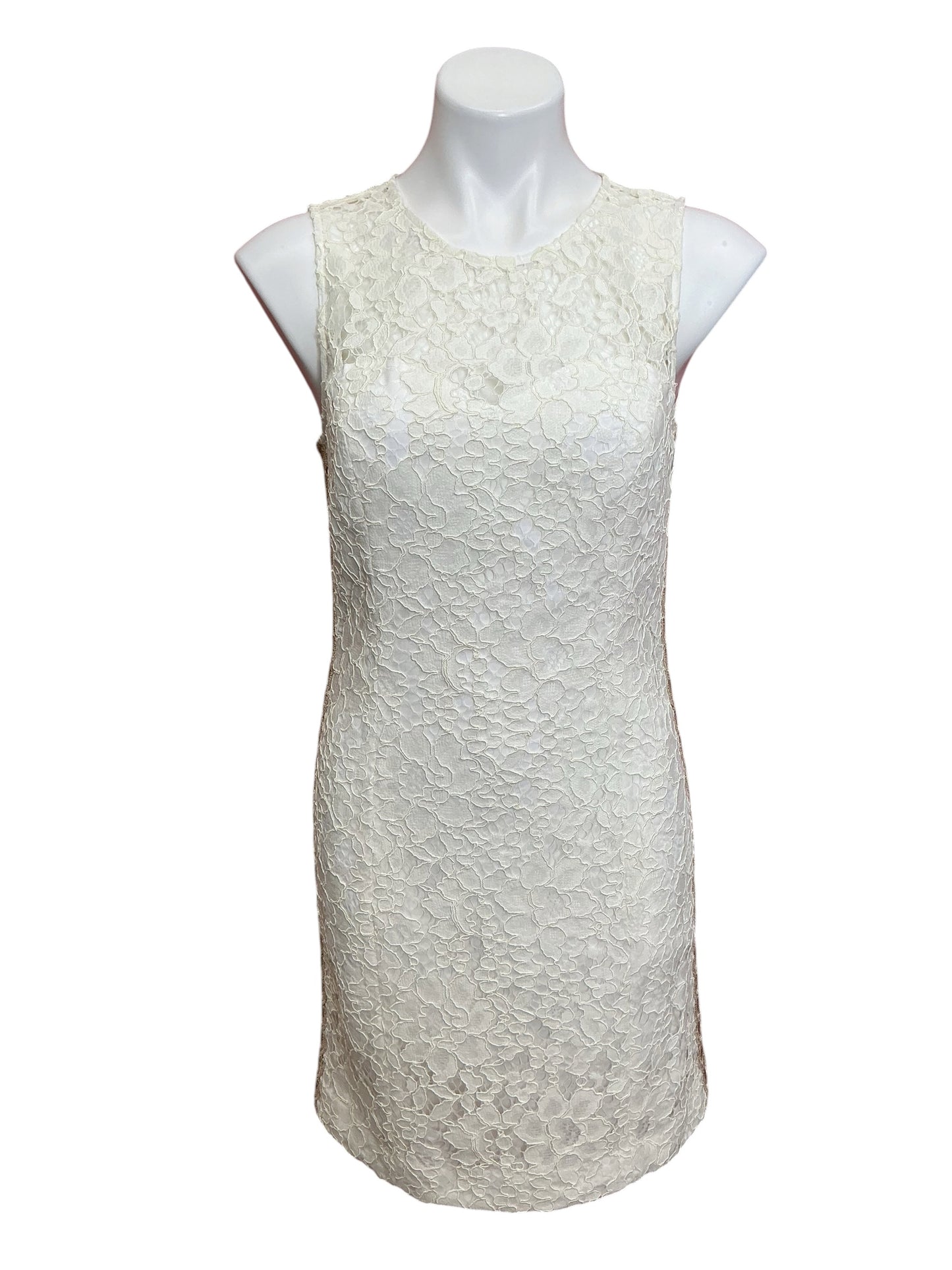 Lilly Pulitzer Mila Lace Shift Dress Butterfly Garden Lace Resort White - Size 4