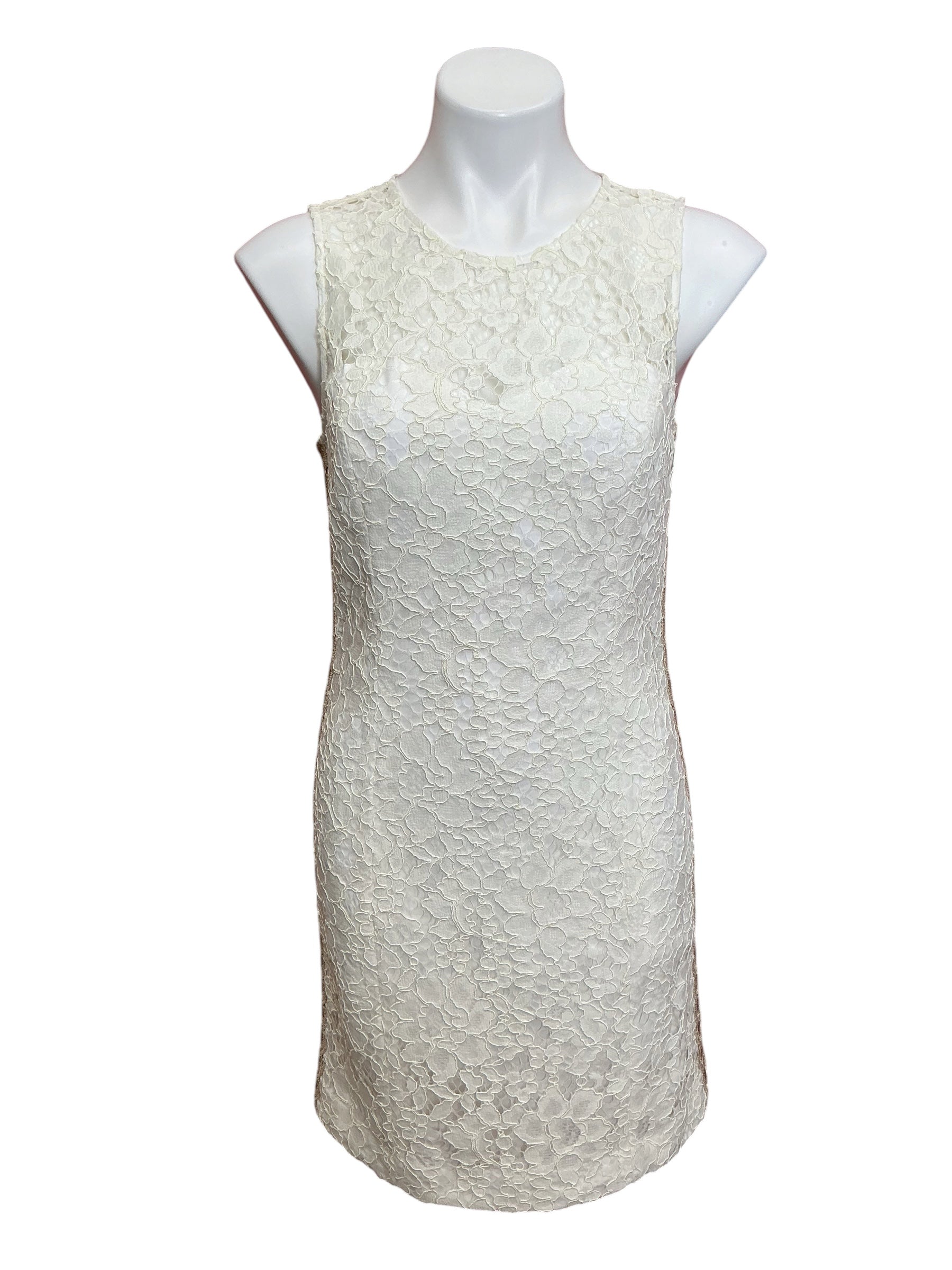 Lilly Pulitzer Mila Lace Shift Dress Butterfly Garden Lace Resort White - Size 4