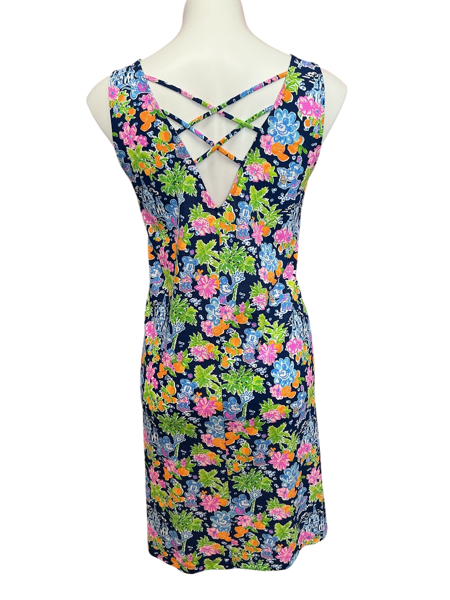 Lilly Pulitzer NWT Kristen Dress Aegean Navy Lilly Loves Disney - Size L