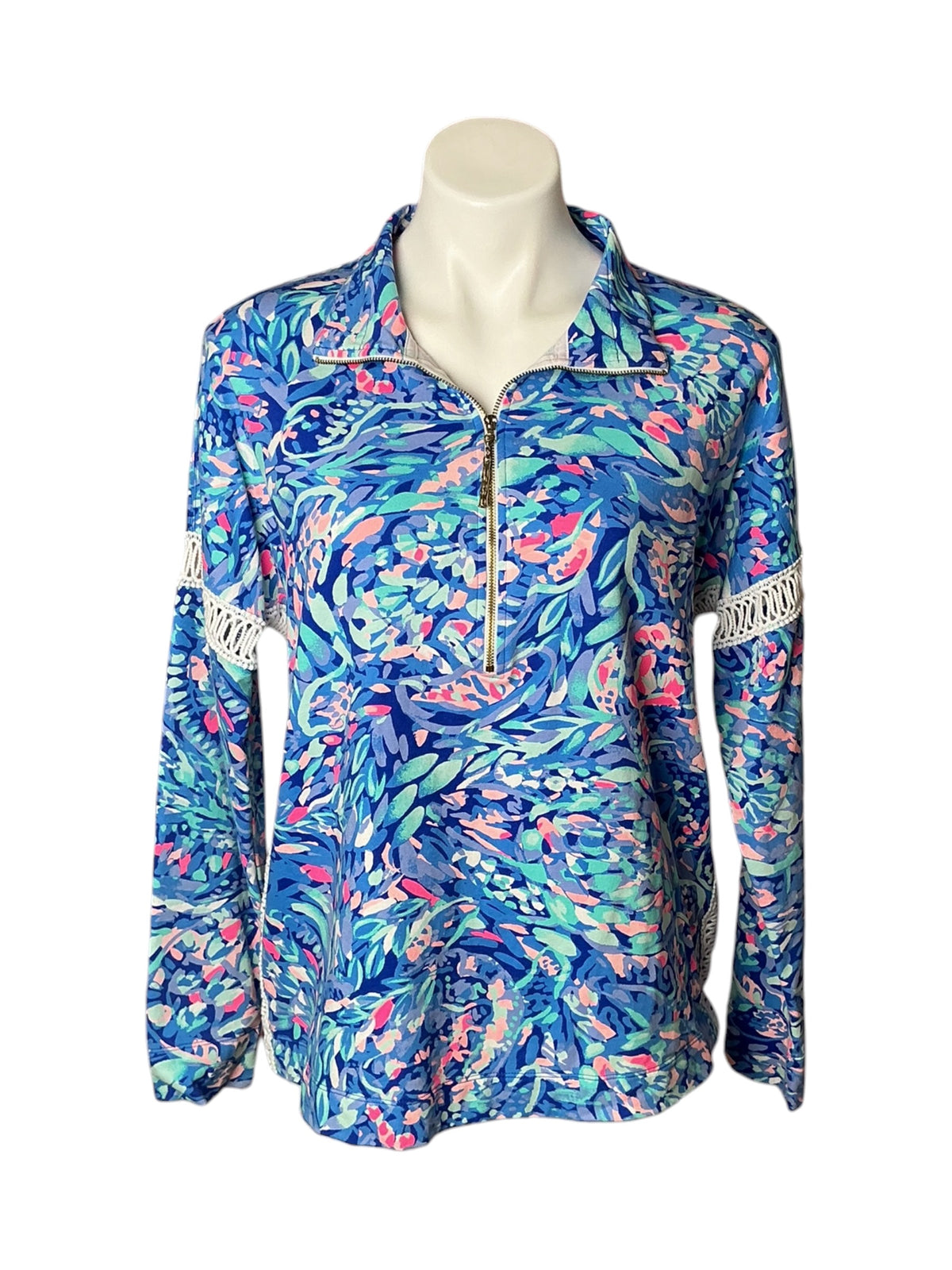 Lilly Pulitzer Jonah Popover Mermaid Cove - Size M