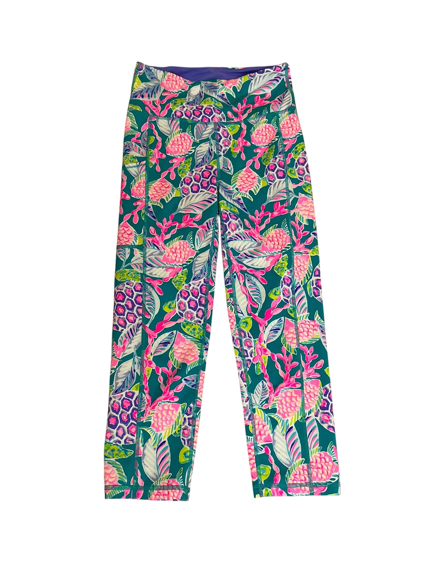 Lilly Pulitzer Weekender High-Rise Crop Legging Turtle Wave - Size S