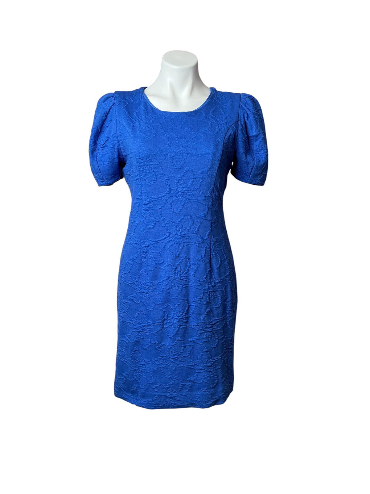 Lilly Pulitzer NWT Emilie Short Sleeve Shift Alba Blue Knit Pucker Jacquard - Size 6