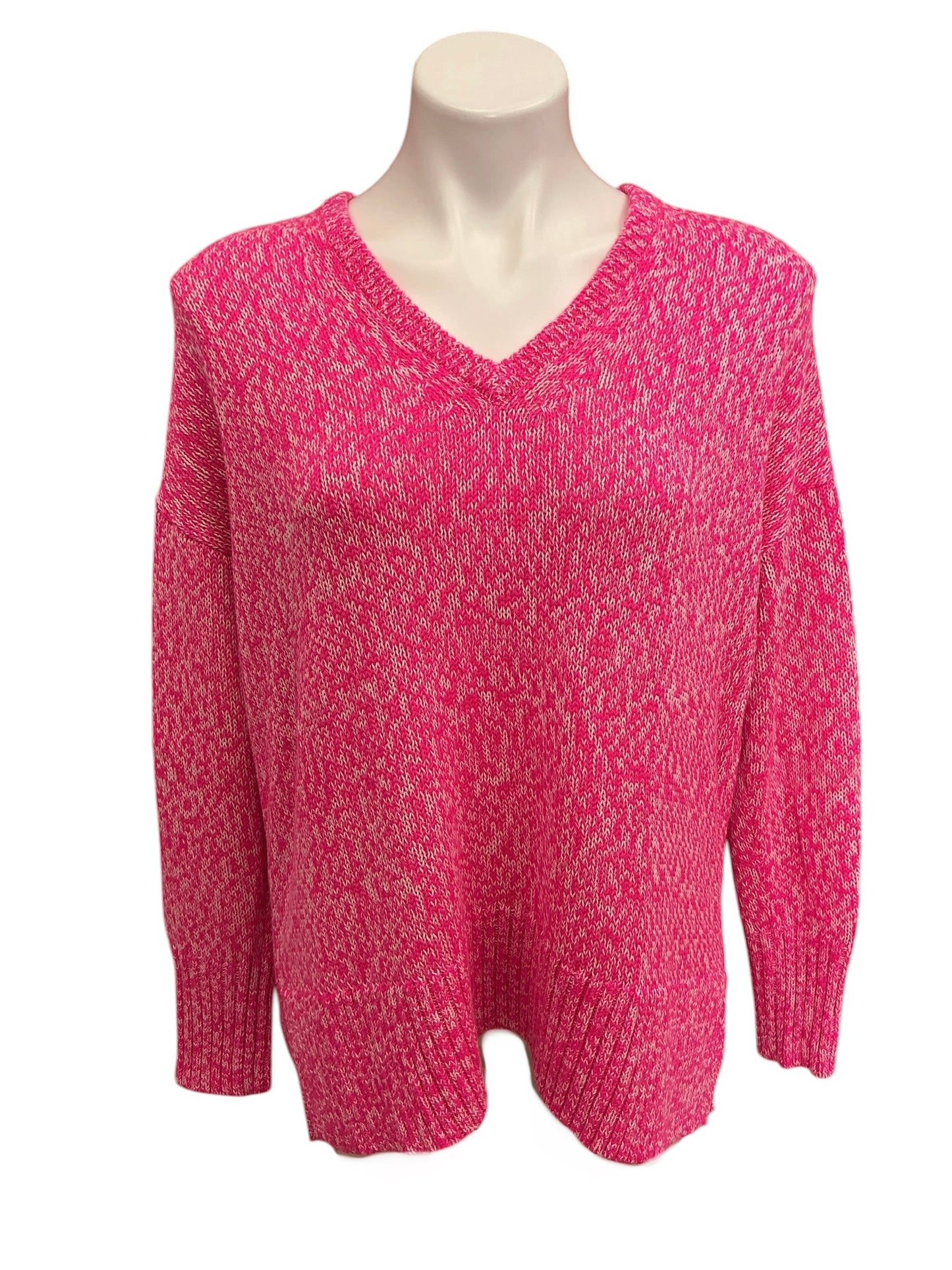 Lilly Pulitzer Bedford Sweater Passion Fruit Pink Marl - Size M