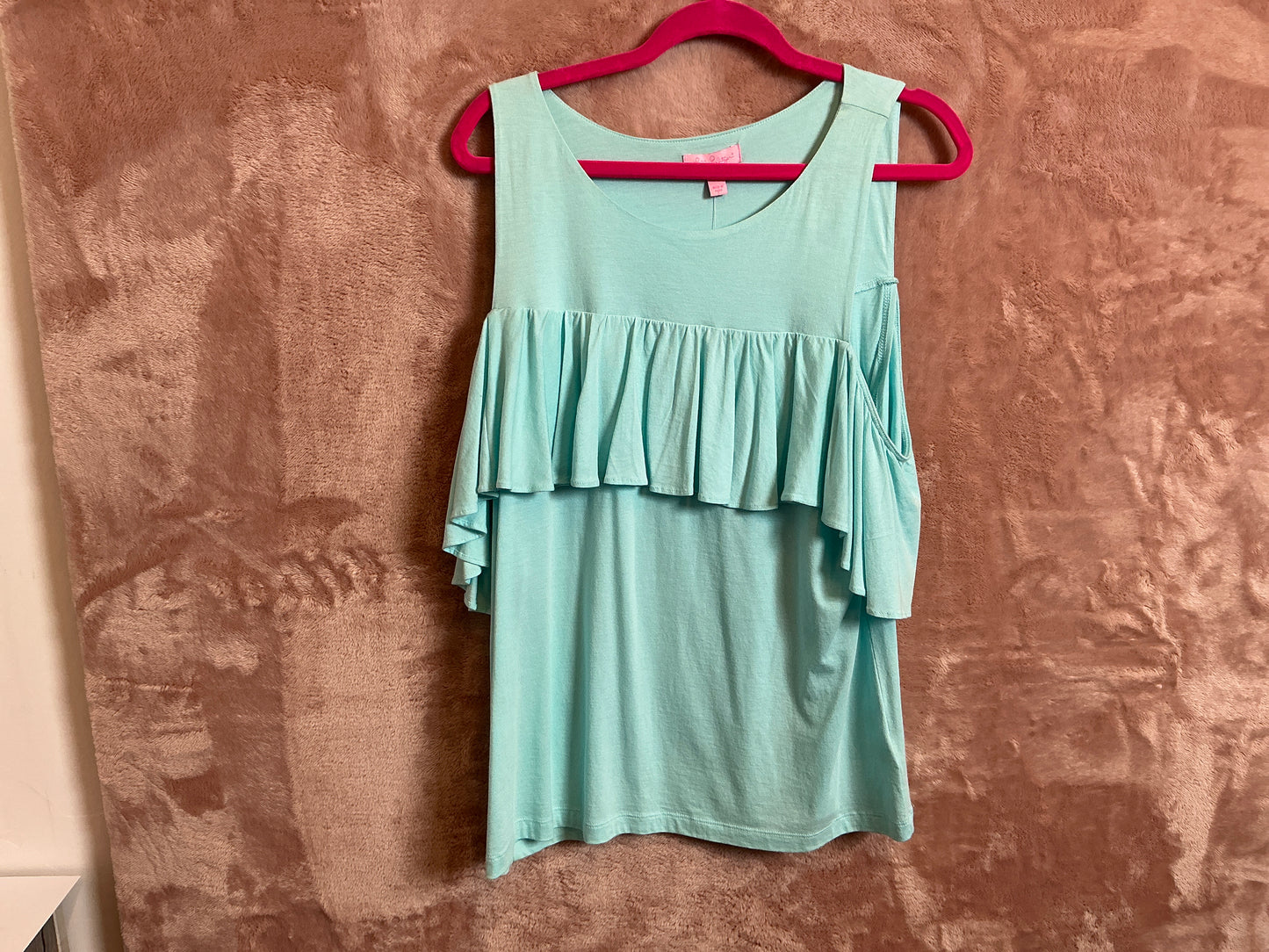 Lilly Pulitzer Top NWT - Lyra Top - SeaSalt Blue - Size L