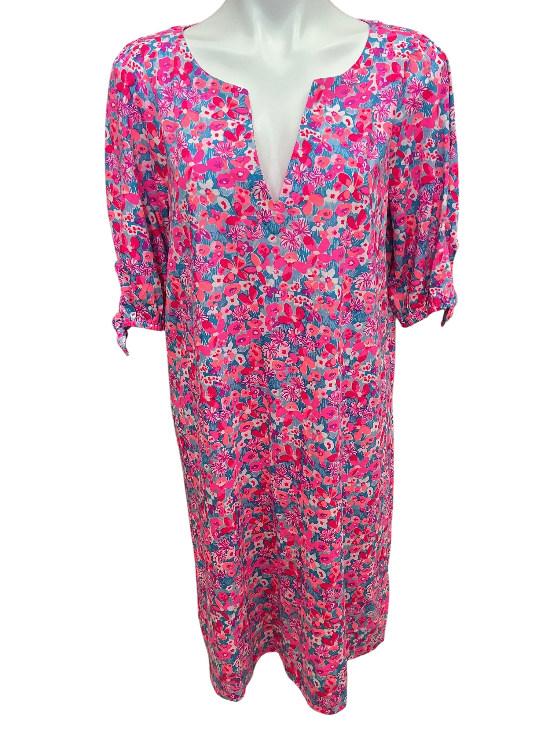 Lilly Pulitzer NWT Easley Short-Sleeve Dress Aura Pink Baby Bloomer - Size XL