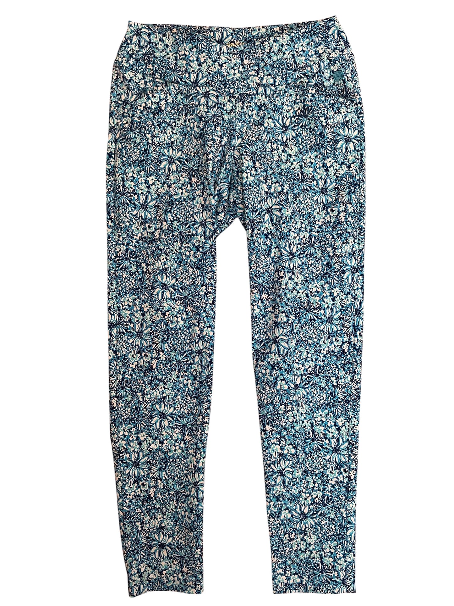 Lilly Pulitzer Luxletic Corso Pants Blue High Maintenance - Size 2