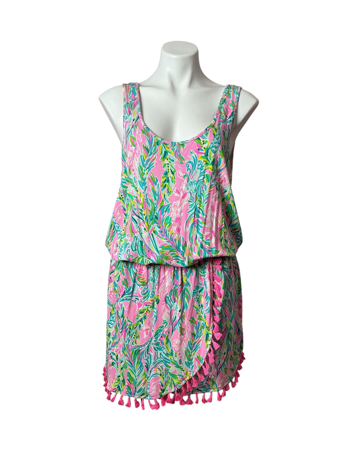 Lilly Pulitzer Jarrett Romper Pelican Pink Off The Scales - Size L