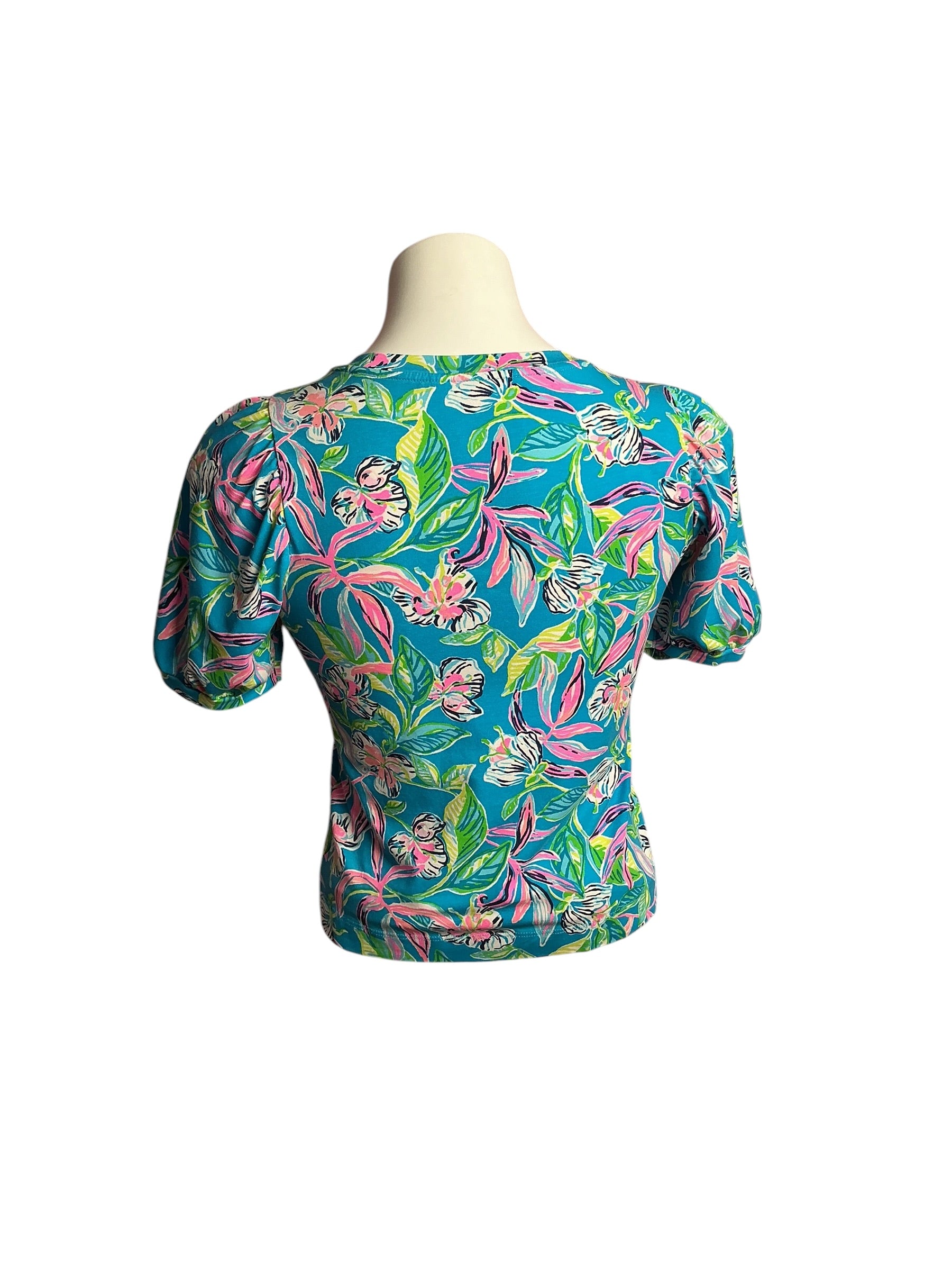 Lilly Pulitzer- Rhett Top Formentera Turquoise Size XS
