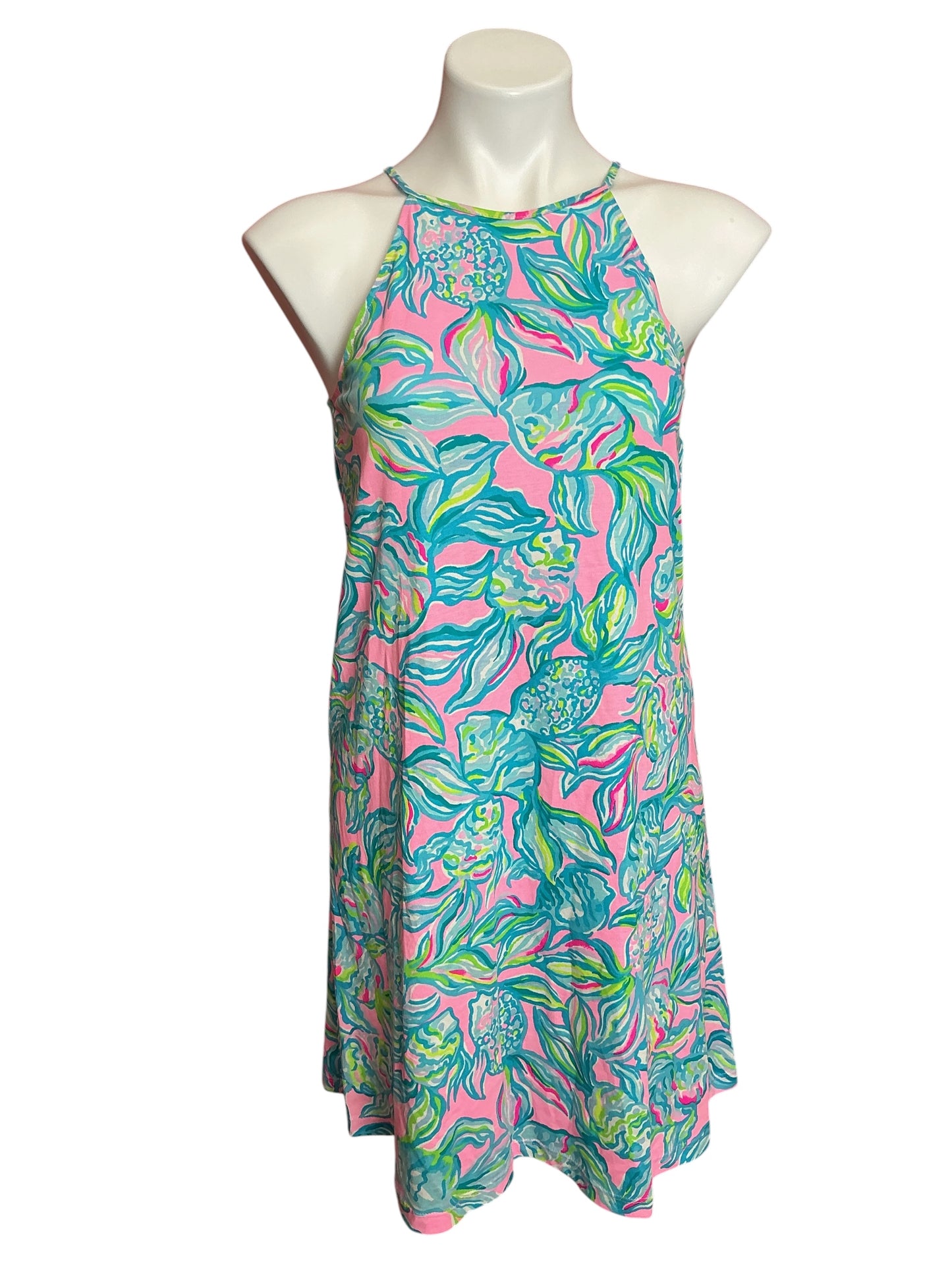 Lilly Pulitzer Margot Swing Dress Pelican Pink Off The Scales - Size XXS