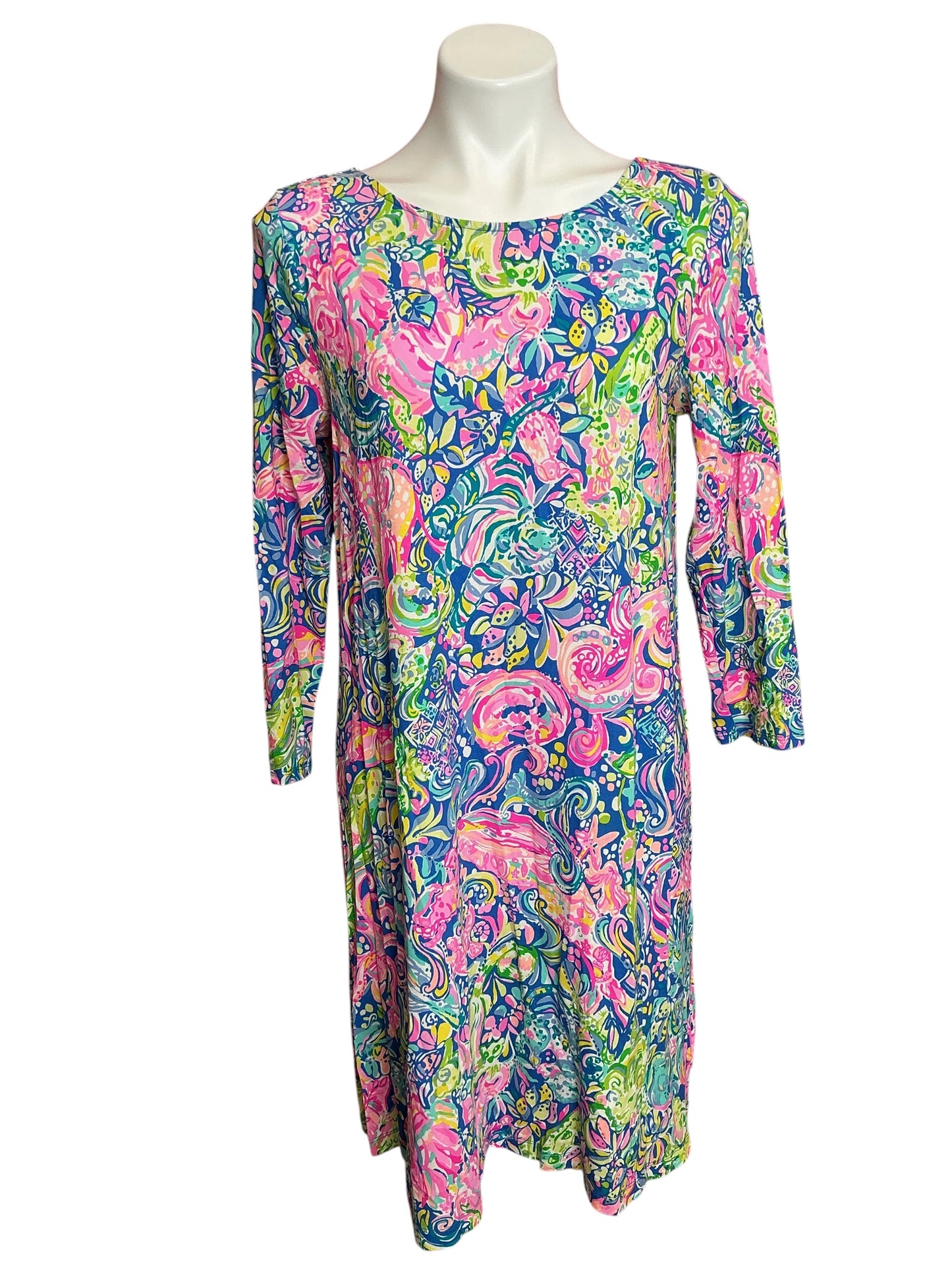 Lilly Pulitzer Ophelia Swing Dress In A Holidaze - Size L