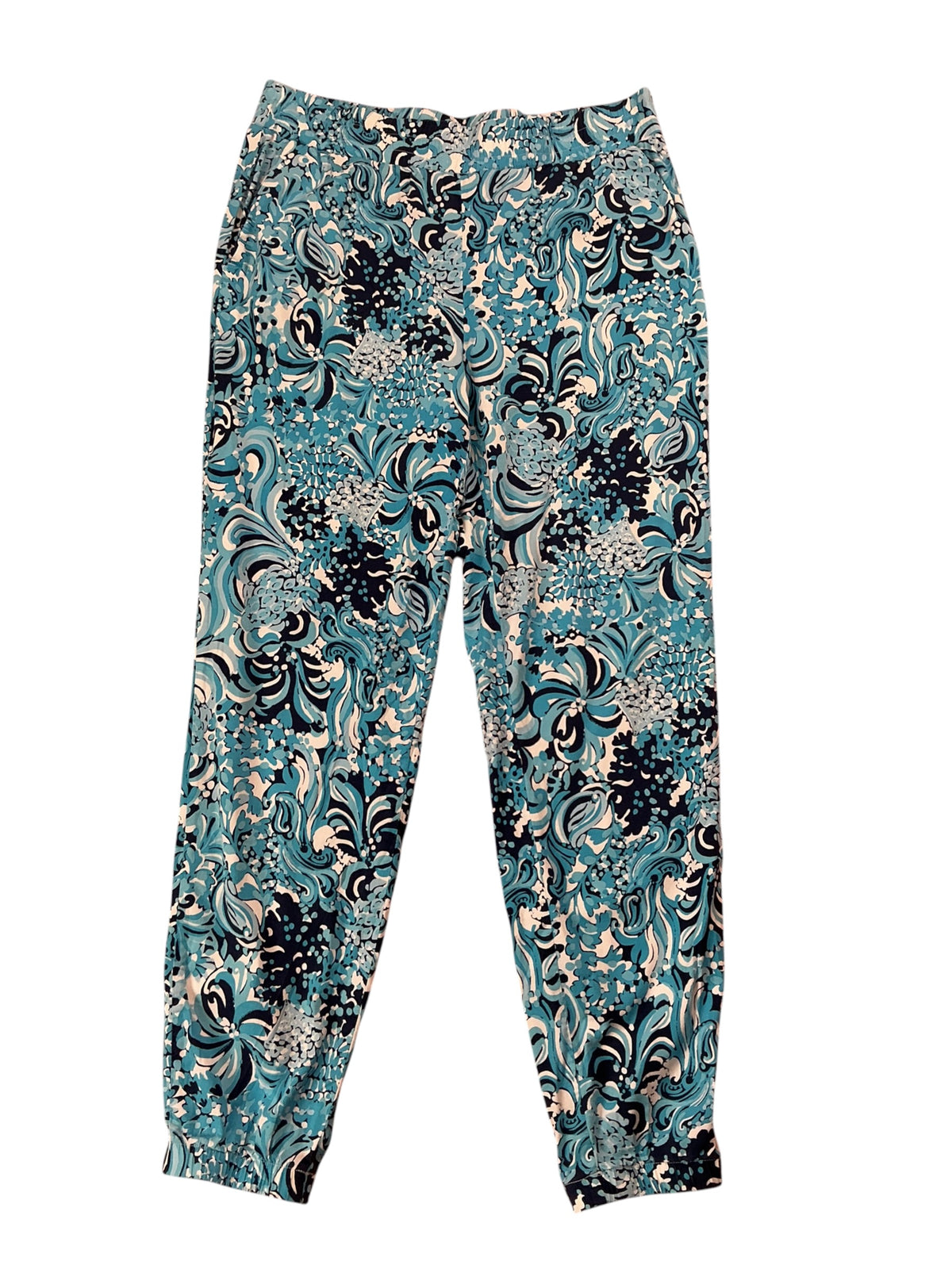 Lilly Pulitzer Rici Stretch Pant Resort White Mermazing - Size M