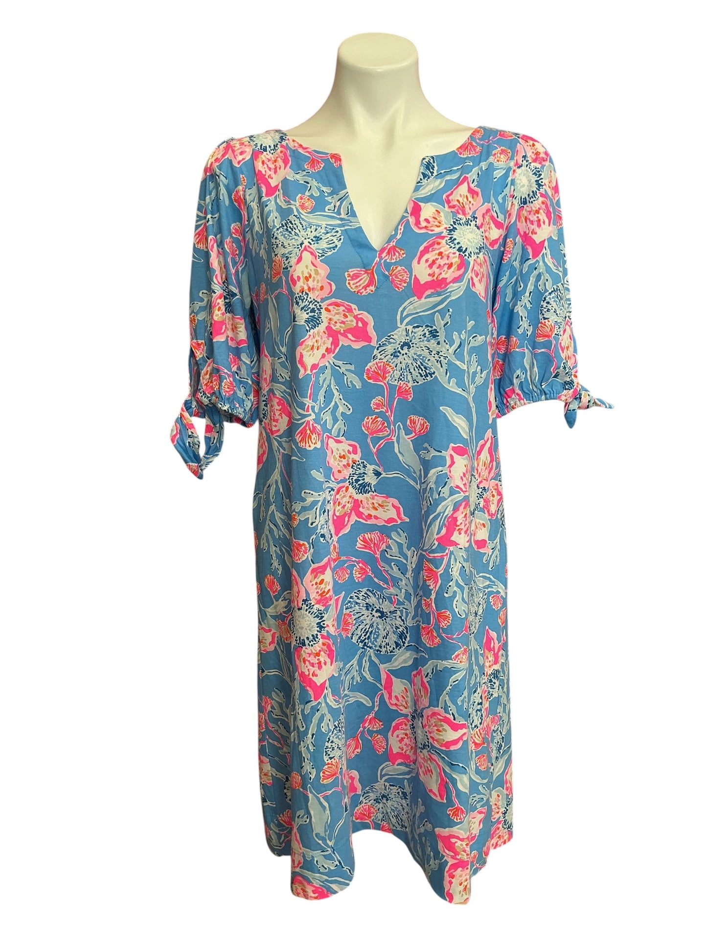 Lilly Pulitzer Easley T Shirt Dress Multi Bahamian Rhapsody - Size L