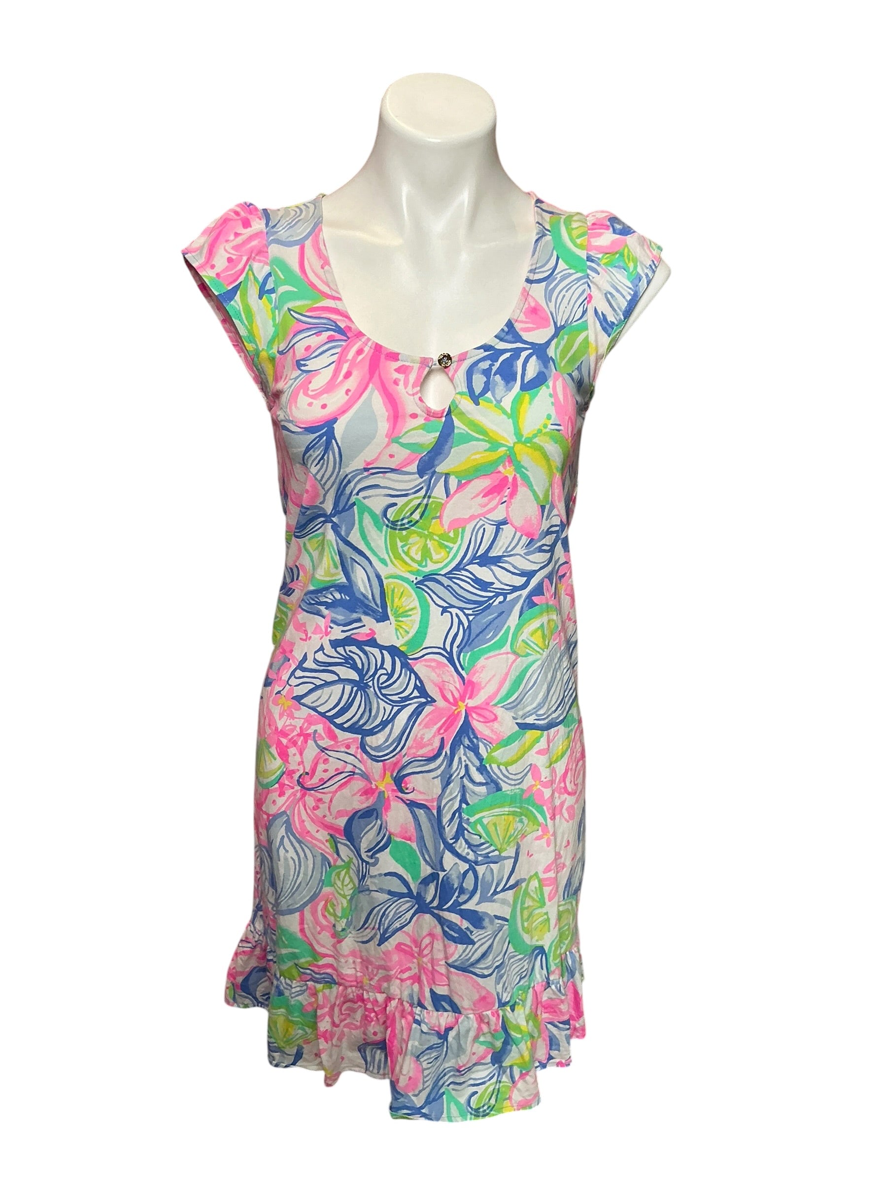 Lilly Pulitzer Rejina Dress Multi Havana Cocktail - Size XS
