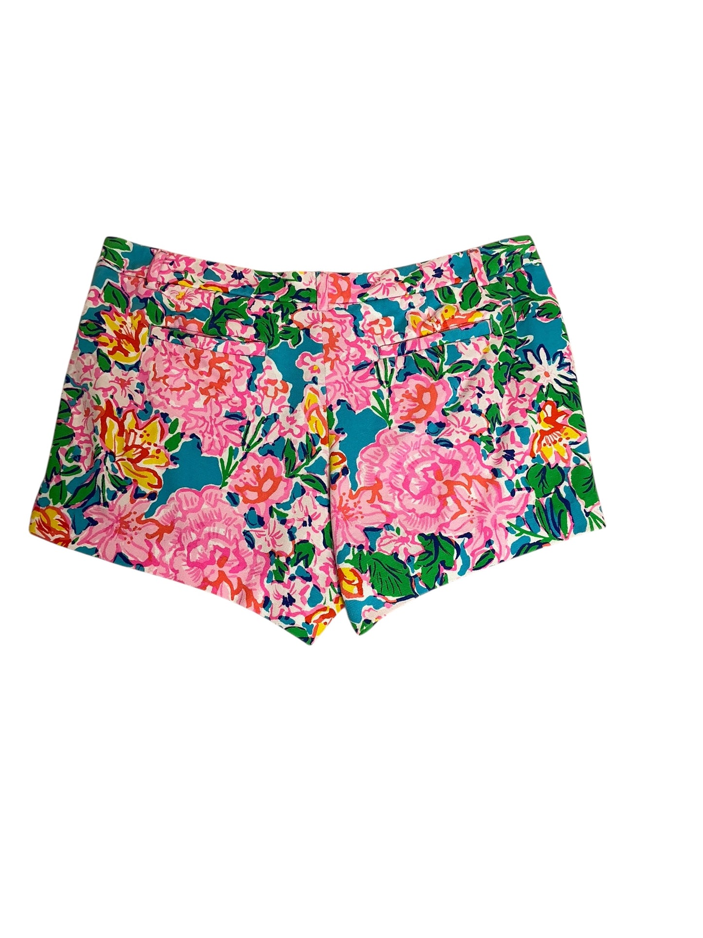 Lilly Pulitzer Callahan Knit Shorts Rose To The Occasion - Size 12