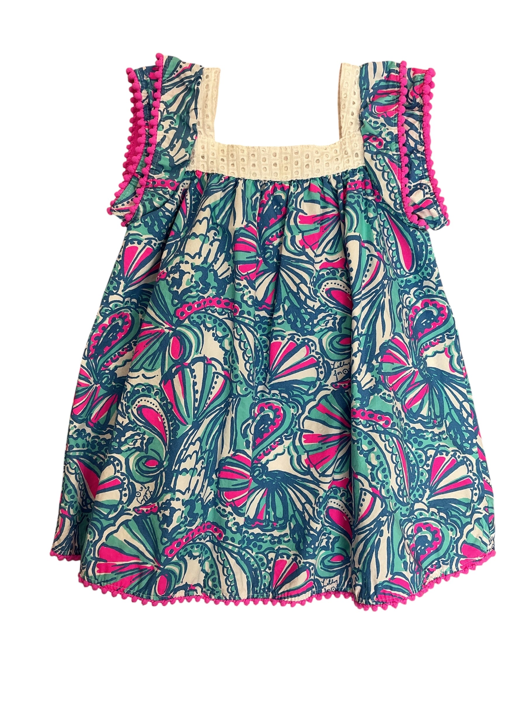 Lilly Pulitzer Target Collection Sleeveless Sundress My Fans - Size 18 MO