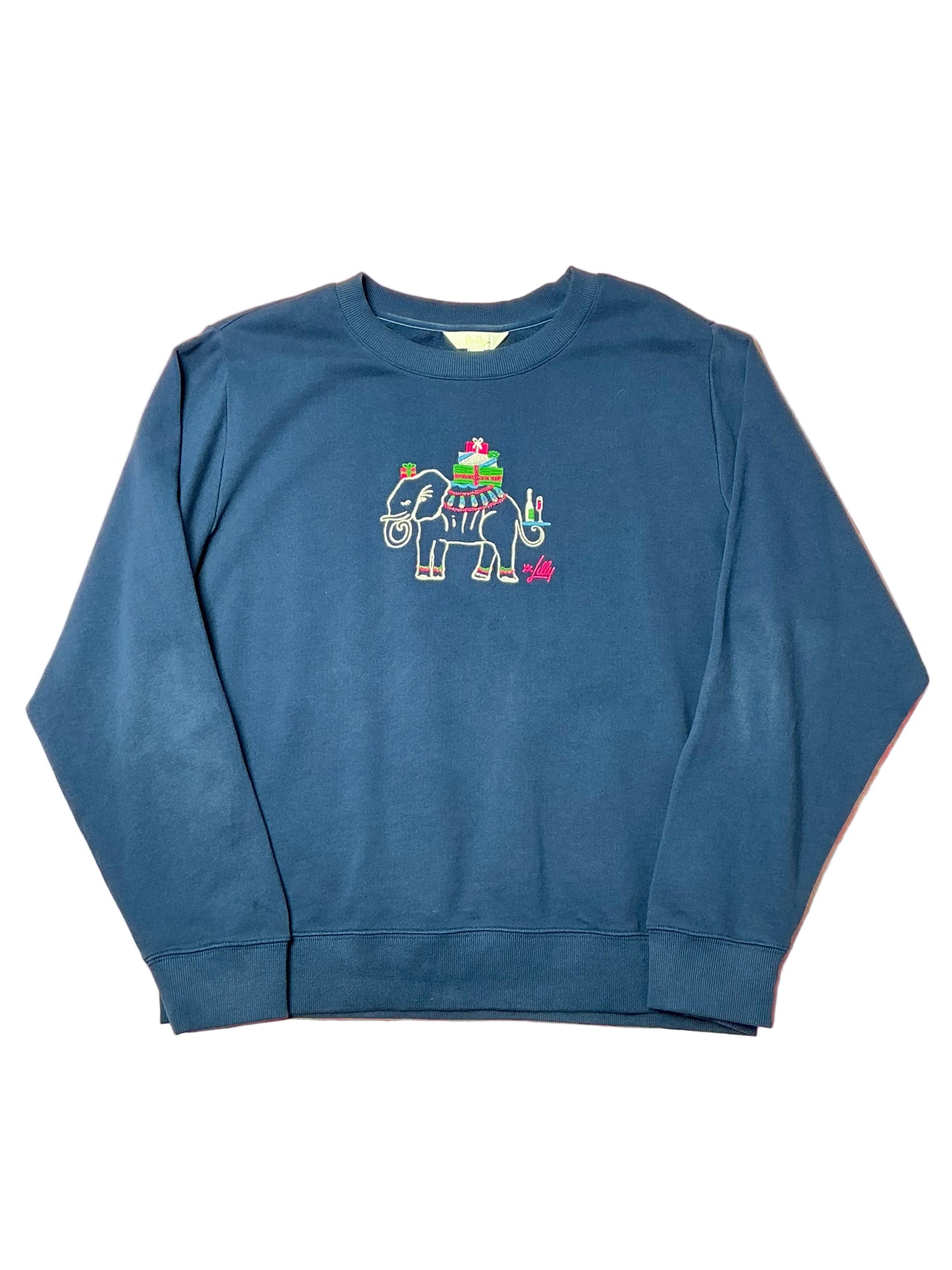 Lilly Pulitzer Ballad Sweatshirt - Low Tide Navy - Size L