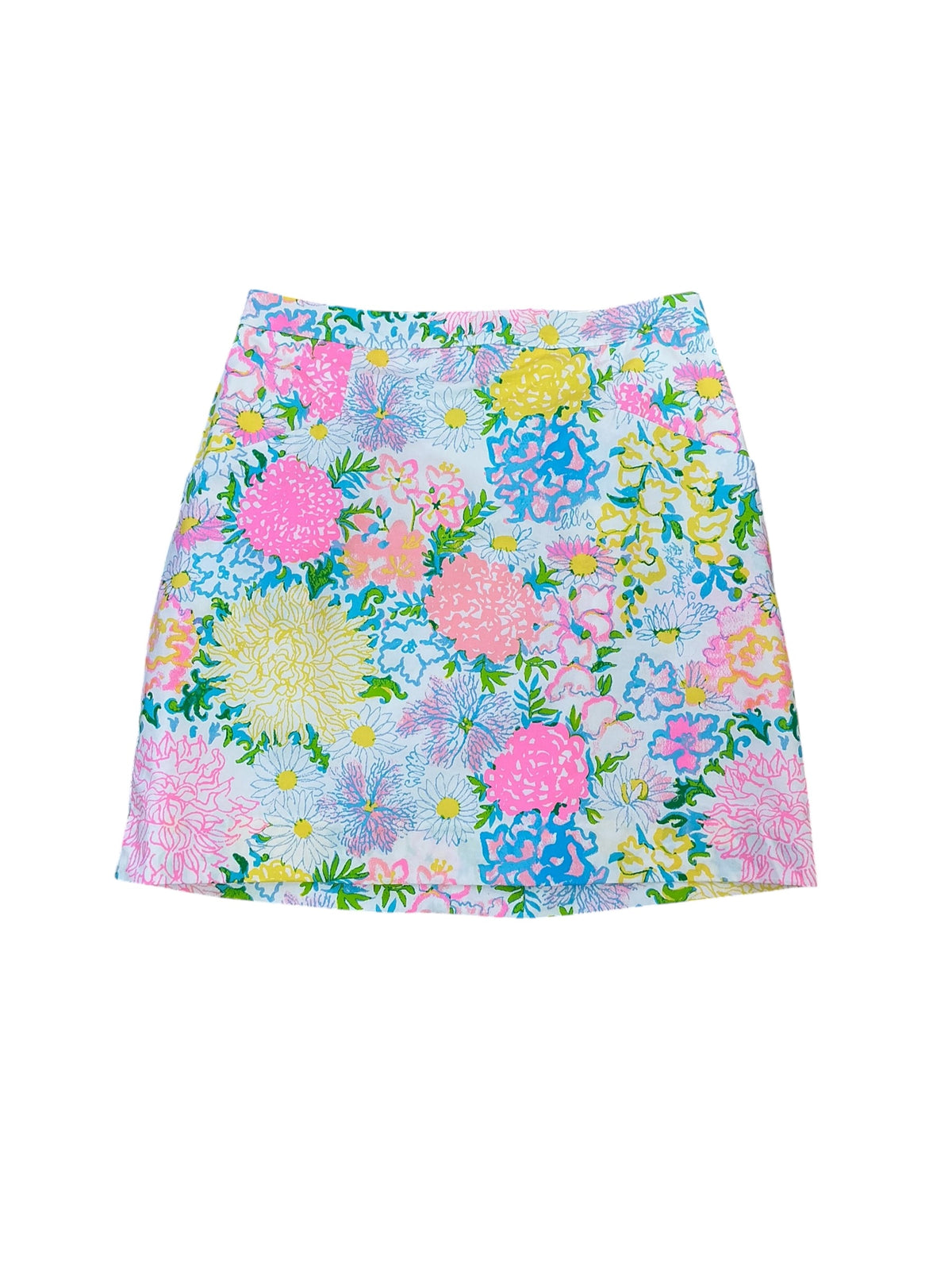 Lilly Pulitzer NWT Colman Mini Skirt Multi Lilly Garden - Size 6