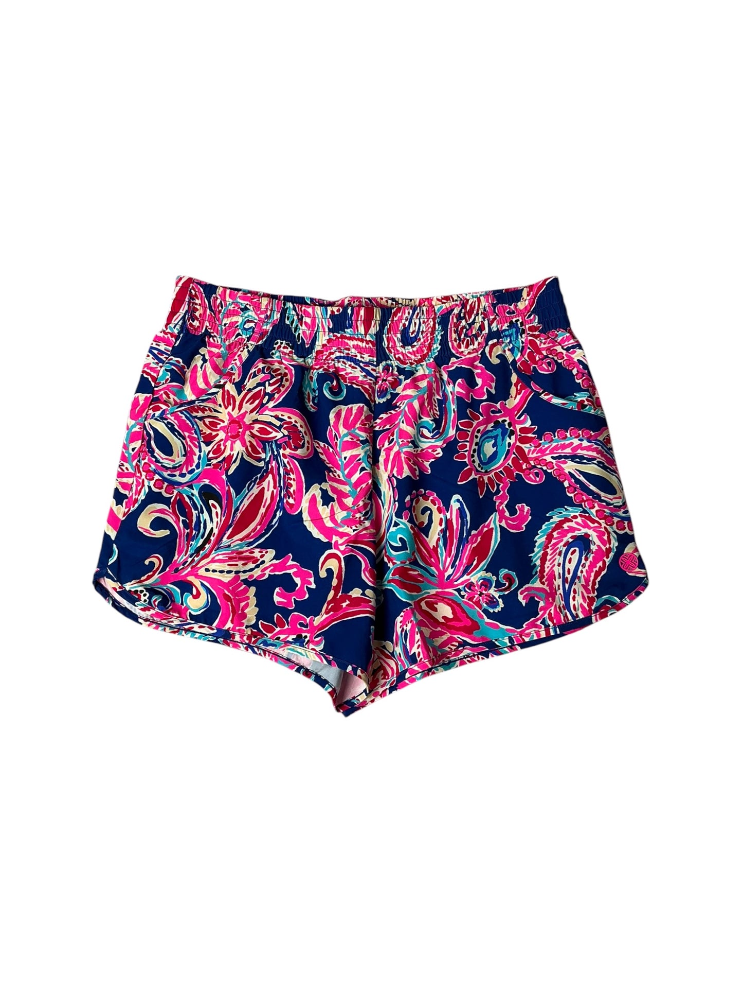 Lilly Pulitzer NWT Luxletic Backcourt Short UPF 50+ Multi Flitting Abiut - Size S