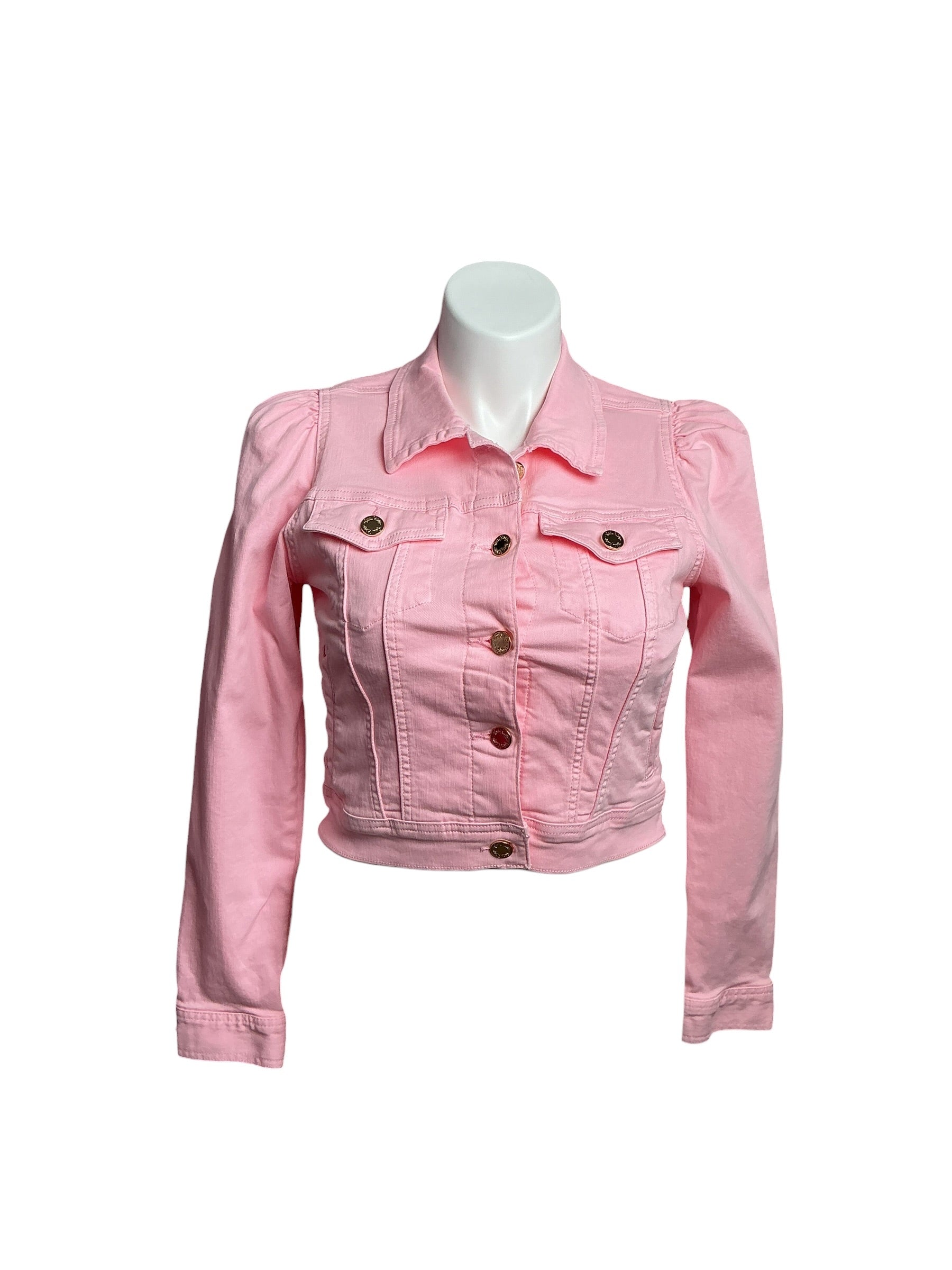 Lilly Pulitzer- NWT Layani Denim Jacket Calla Lilly Pink Size M