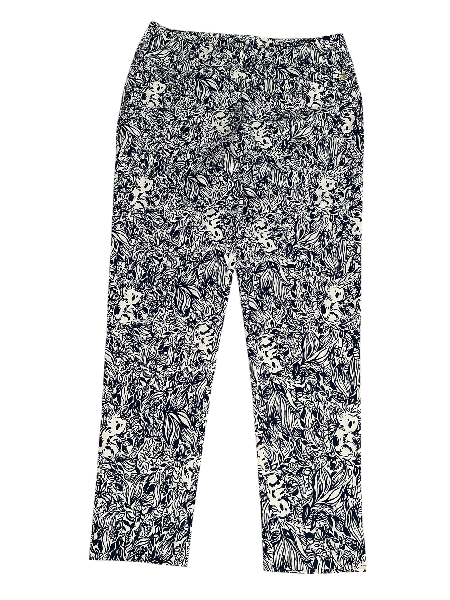 Lilly Pulitzer Luxletic UPF 50+ Corso Pants High Tide Navy G'Day Mate- Size 8