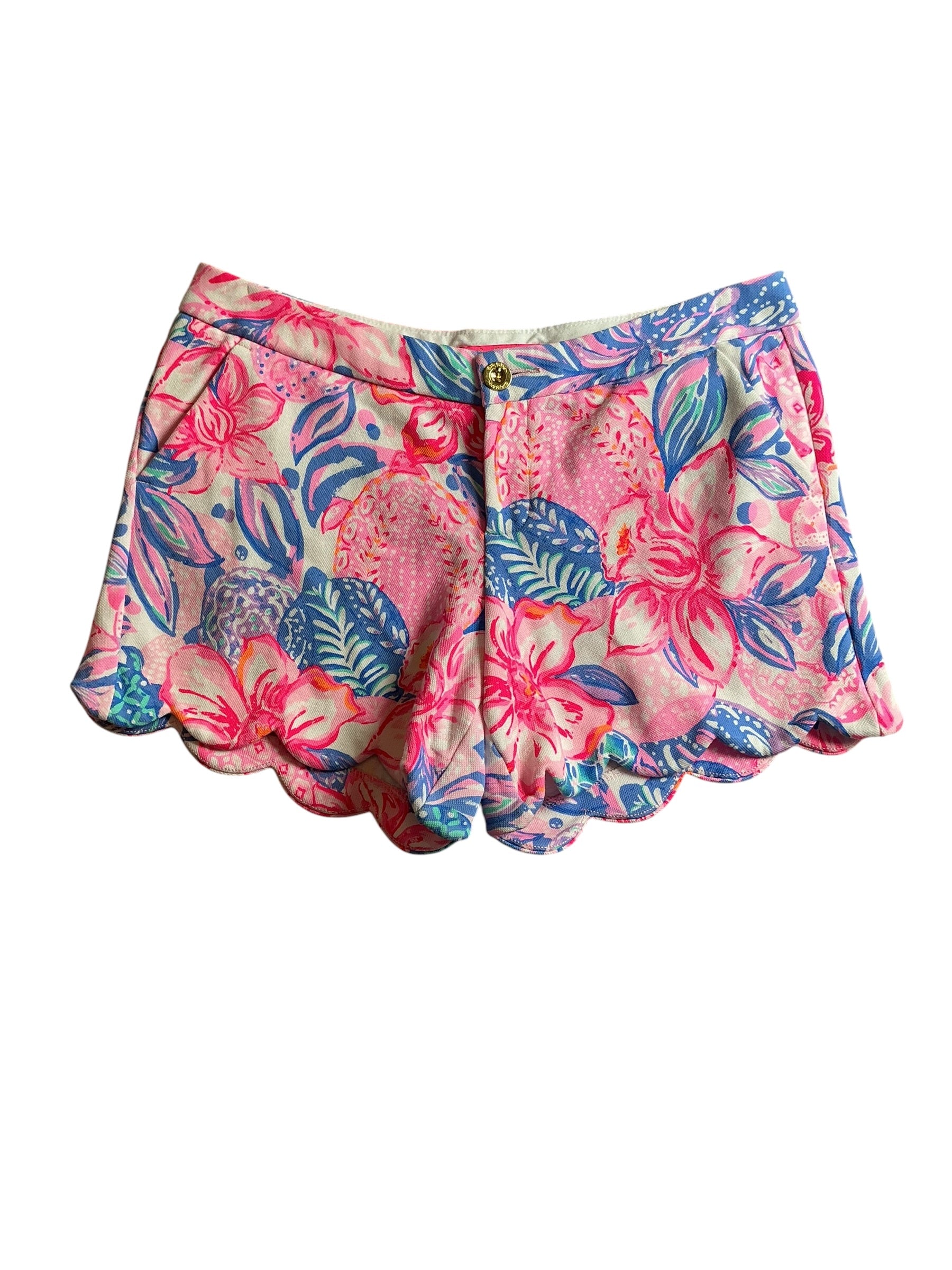 Lilly Pulitzer Buttercup Knit Short - Pink Isle Snappy Turtle - Size 10