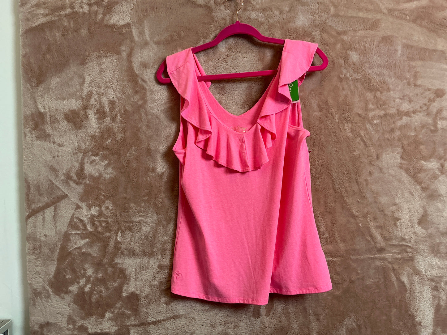 Lilly Pulitzer NWT Alessa Top Pink Sunset - Size M