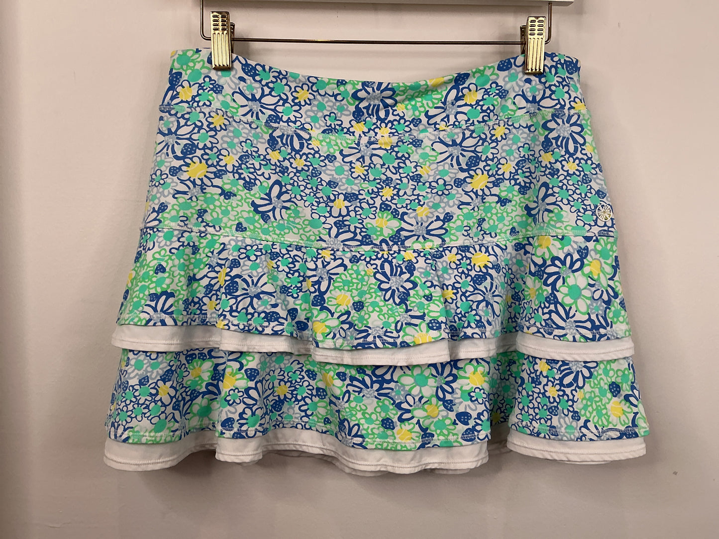 Lilly Pulitzer NWT UPF 50+ Meryl Nylon 13” Z Skirt Blue Haven Biancas Love - Size M