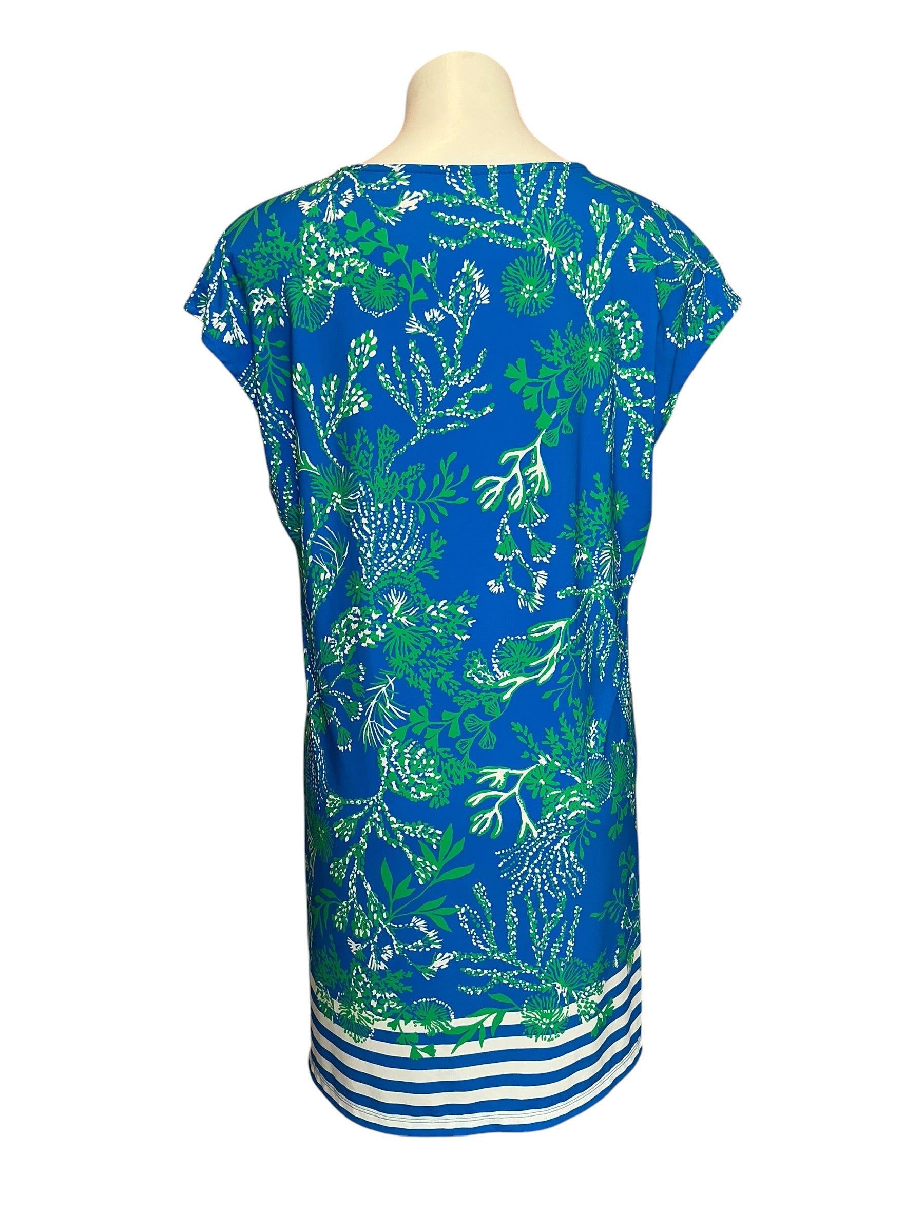 Lilly Pulitzer Talli V-Neck Cover-Up Briny Blue A Bit Salty Engineered - Size S