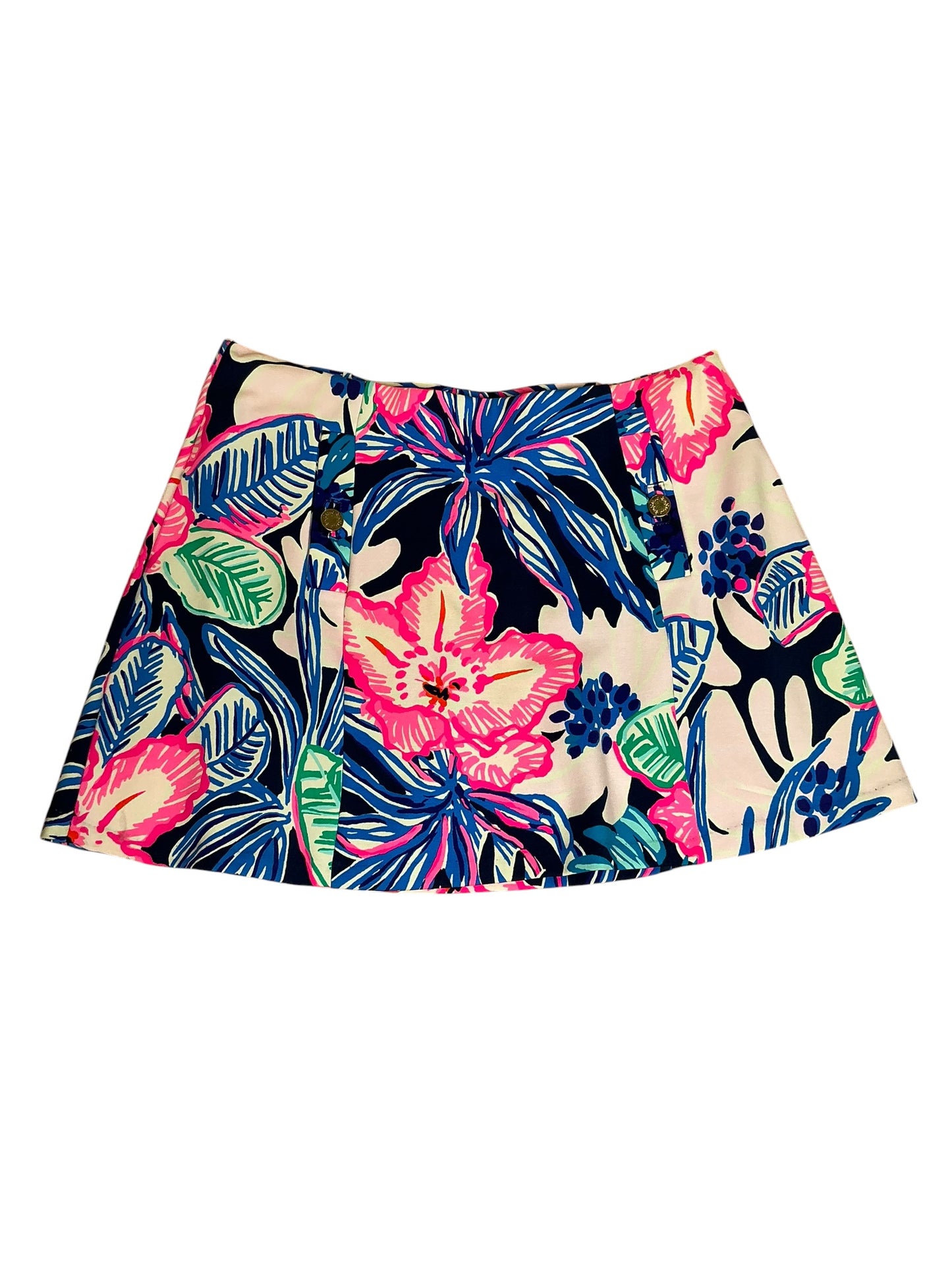 Lilly Pulitzer NWT Madison Skort High Tide Navy Sugar Mambo - Size L
