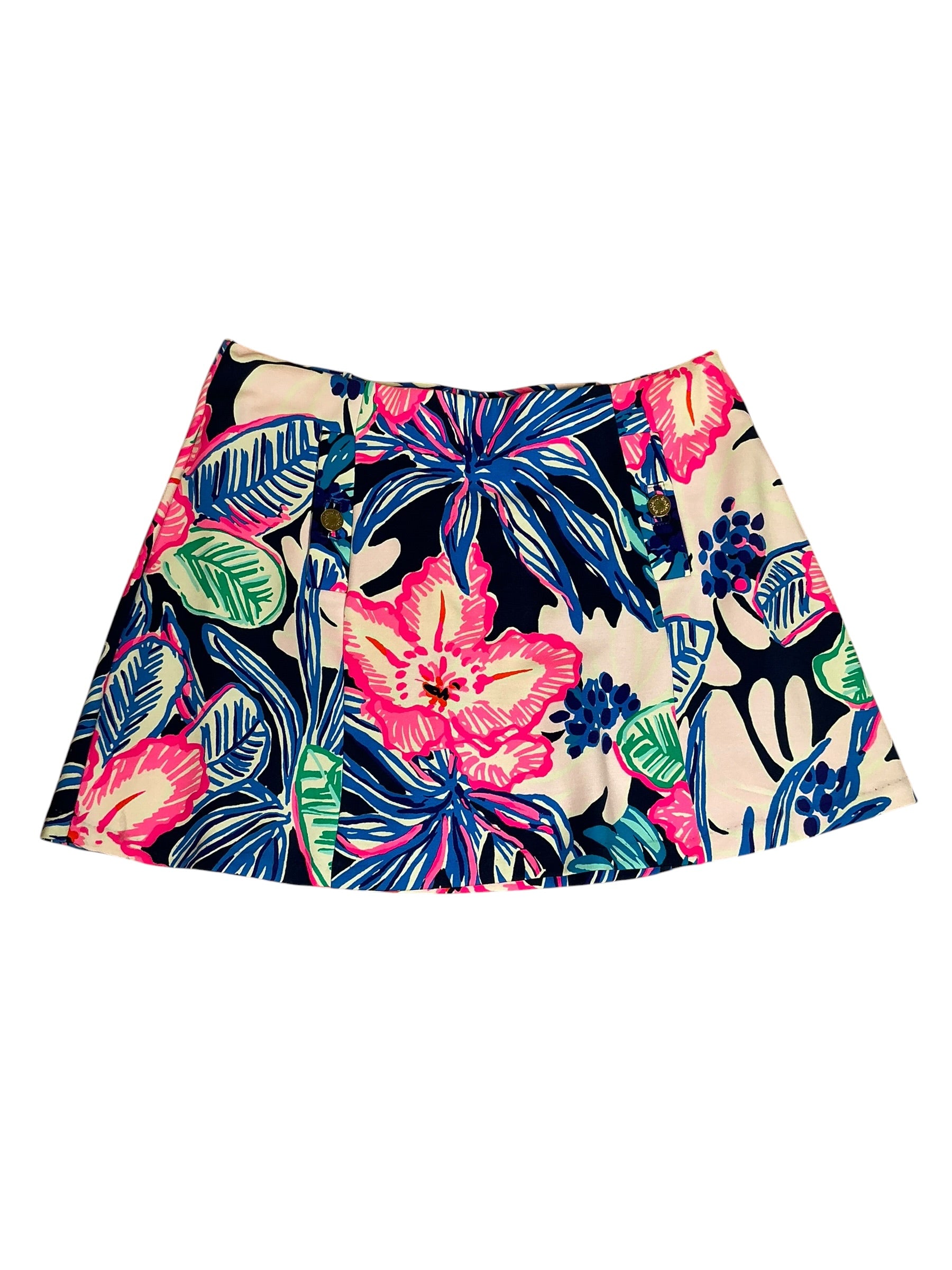Lilly Pulitzer NWT Madison Skort High Tide Navy Sugar Mambo - Size L