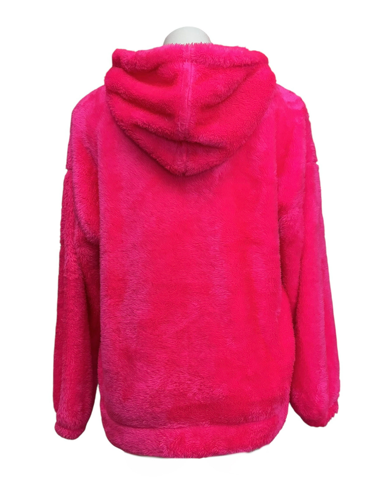 Lilly Pulitzer Suri Sherpa Hoodie Solid Vivid Fuchsia - Size S