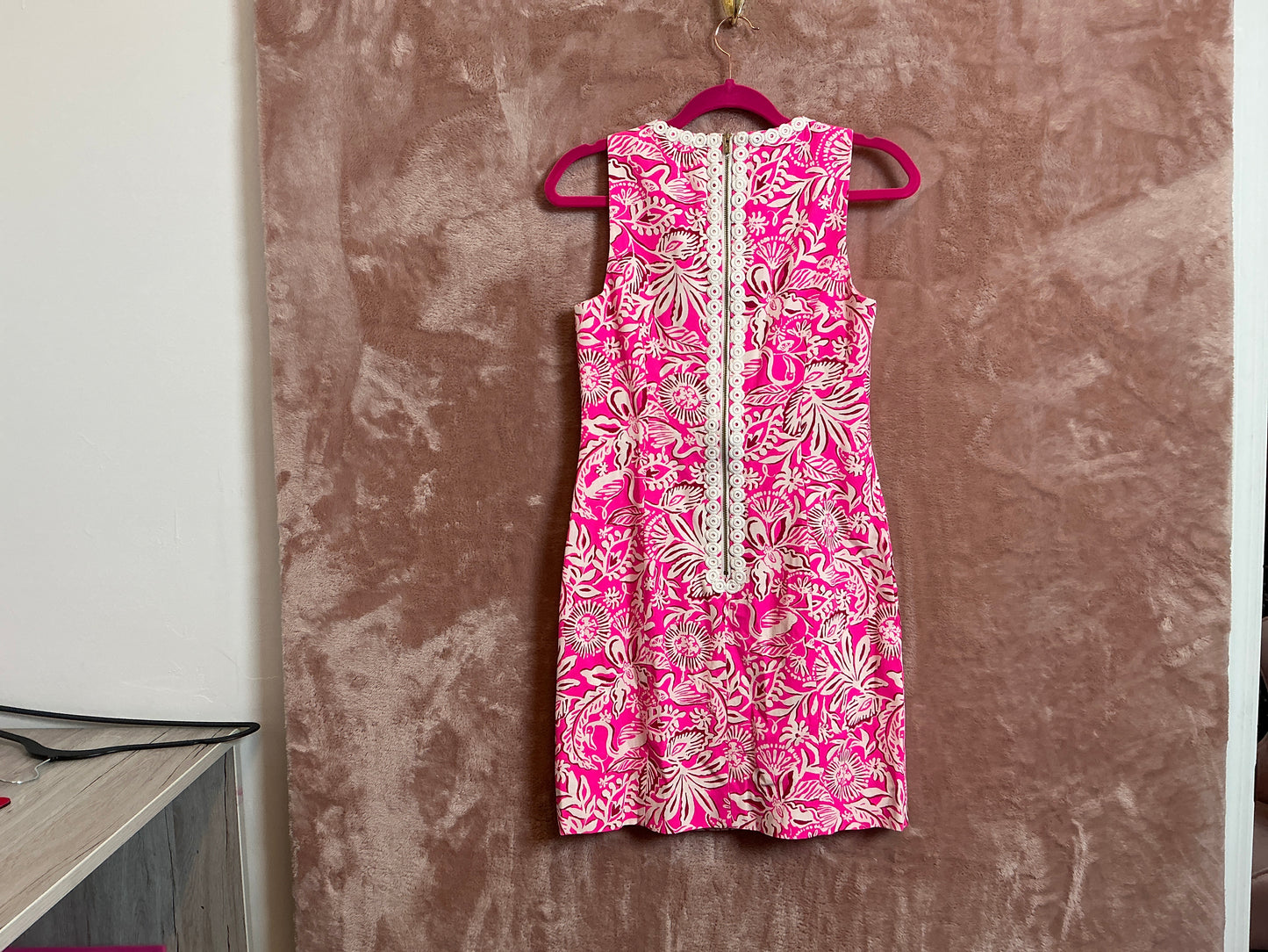 Lilly Pulitzer NWT Aubria Shift Passion Fruit Pink Absolutely Flamazing 00